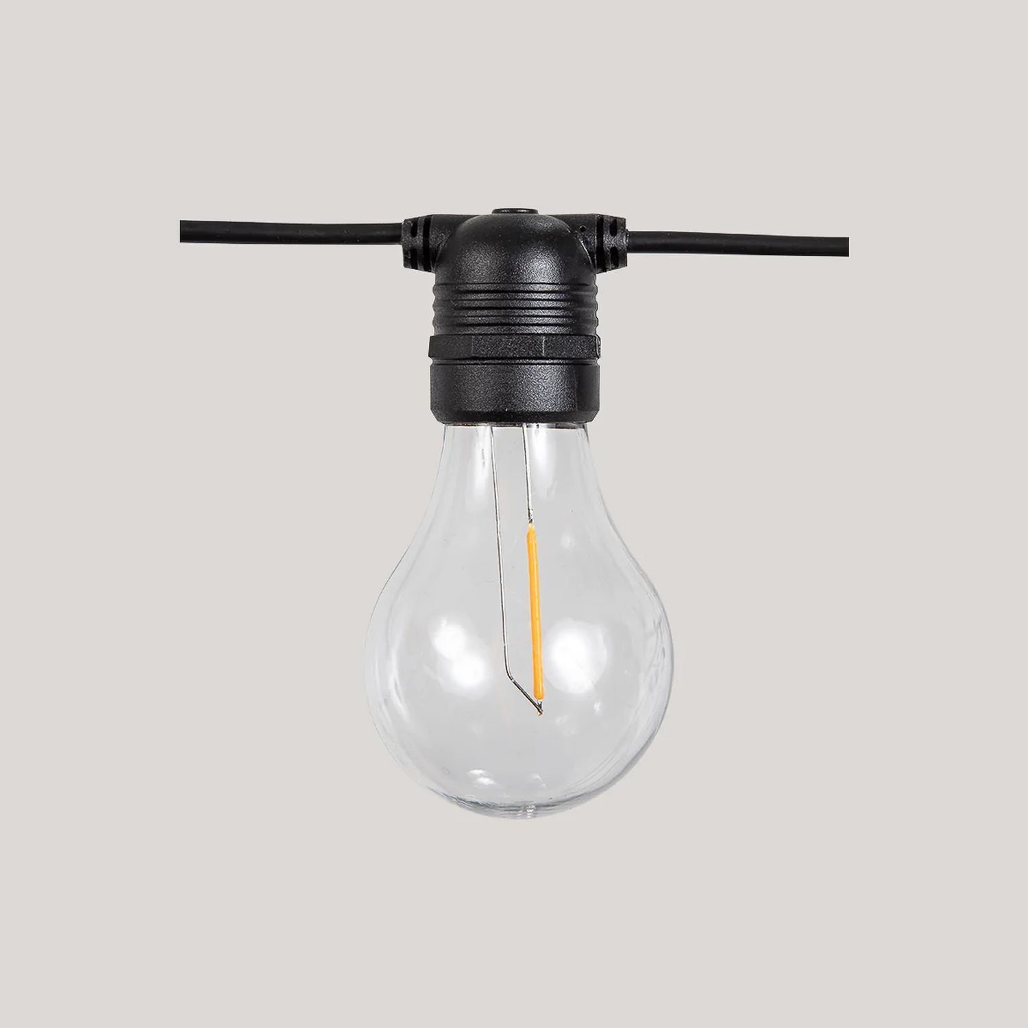 LED Lichterkette außen 2700 K Schwarz IP44 Modern