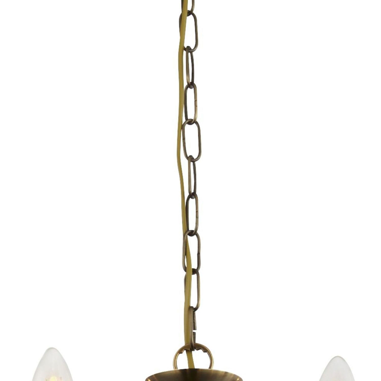 Lustre en laiton antique E14 métal 12 flammes Ø 88 cm