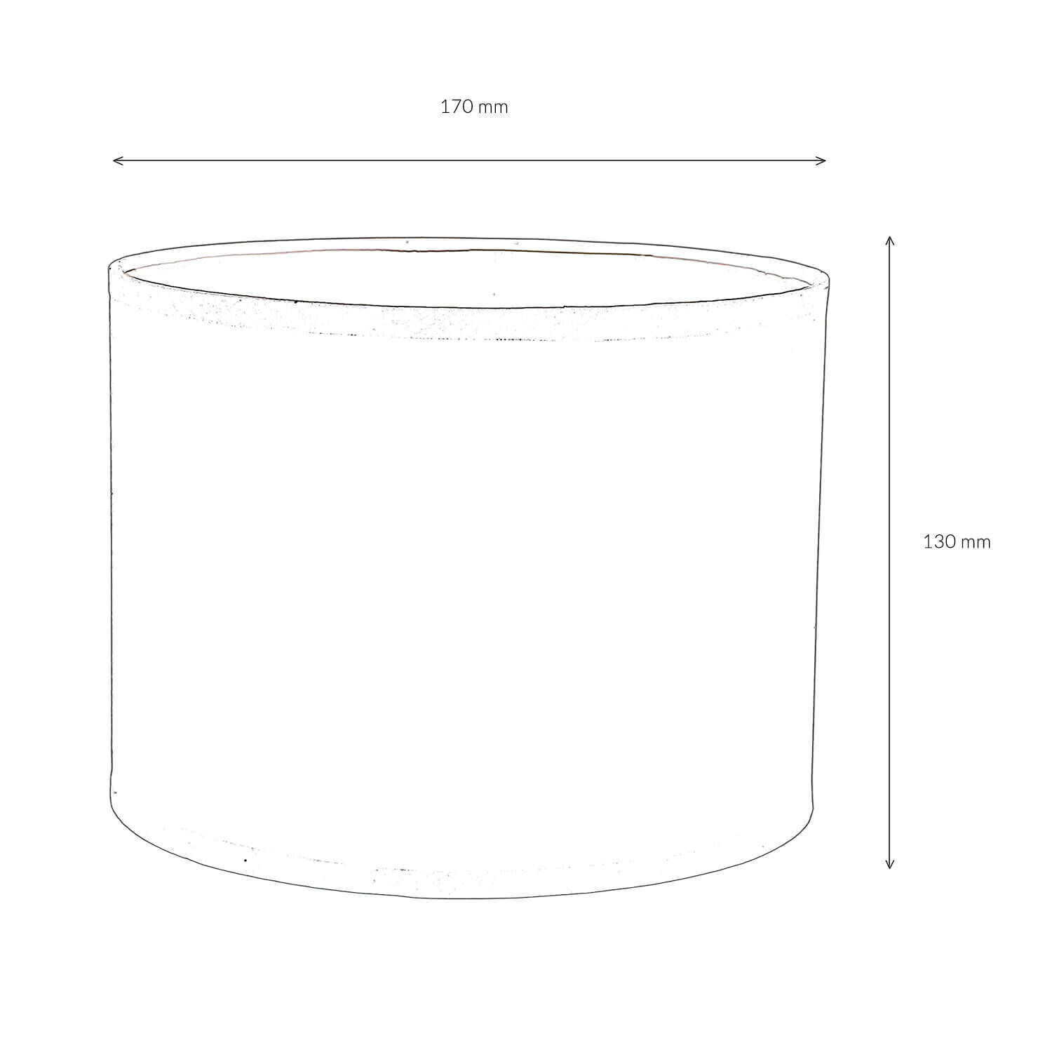 Schwarzer Lampenschirm Stoff für E14 Tischlampe Zylinder