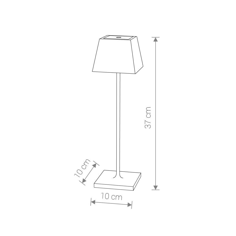 Dimmbare LED Tischlampe Touch IP54 dekorativ Außen