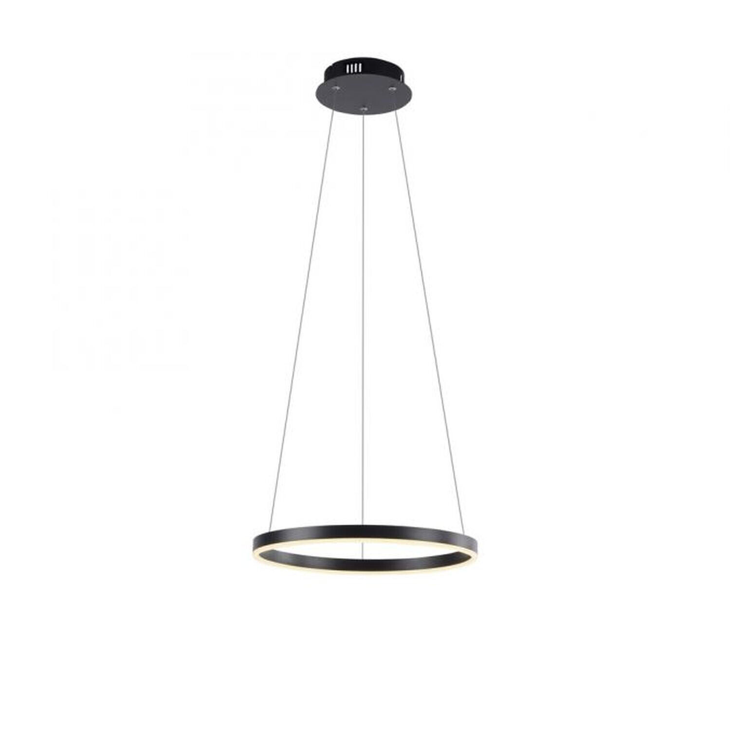 Dimmbare LED Hängelampe Anthrazit Metall Ø39,3 cm 20 W Lampe