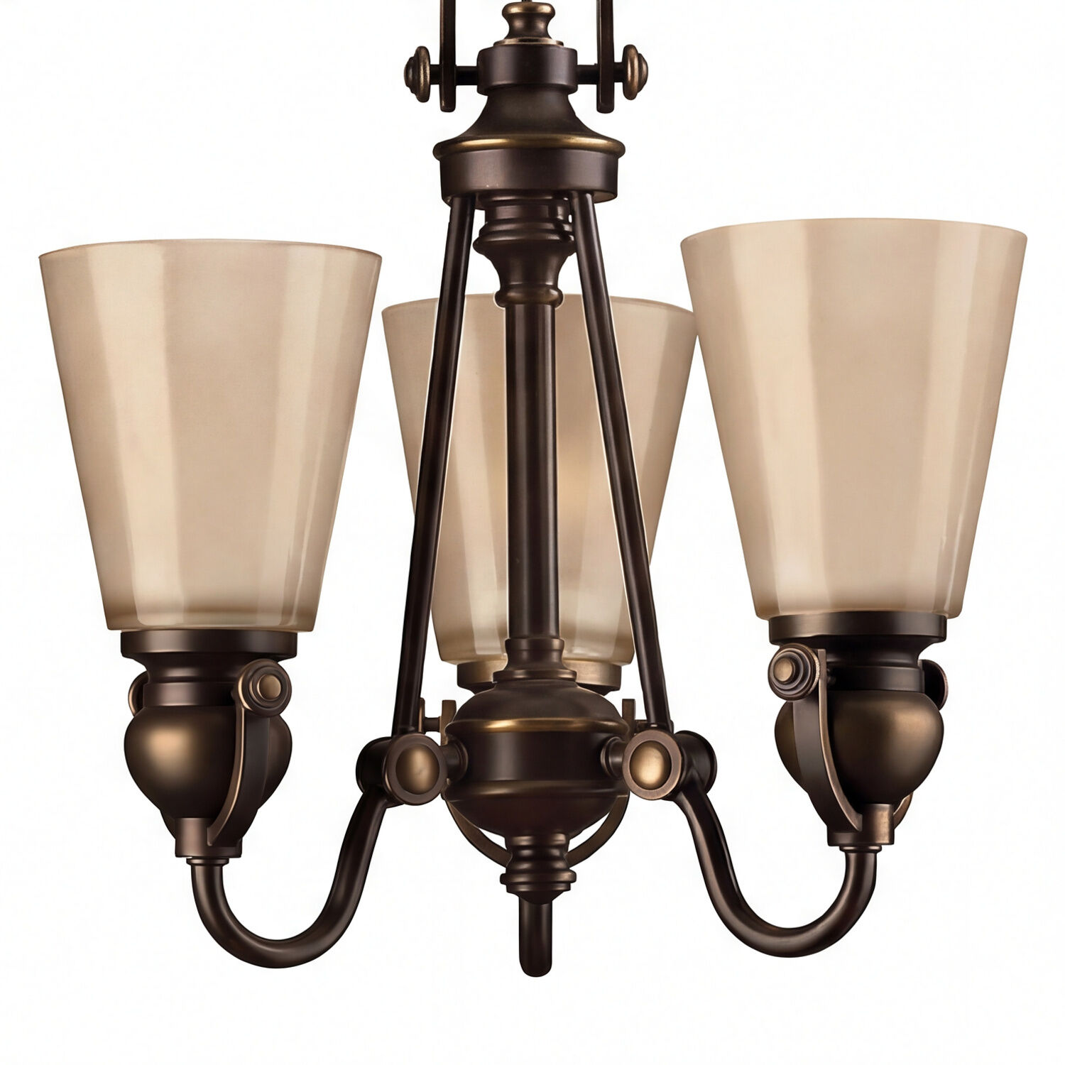 haengeleuchte-pendelleuchte-haengelampe-anabell-7-3-flammig-bronze-antik-beige-vintage-industrie-07 Deckenleuchte, Braunes Metall, Drei Licht, Glasschalen, Hängelampe