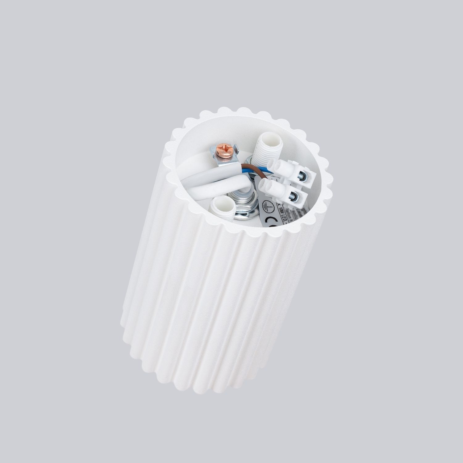 Deckenlampe Modern klein H: 10 cm Ø 6,5 cm Weiß Aufputz