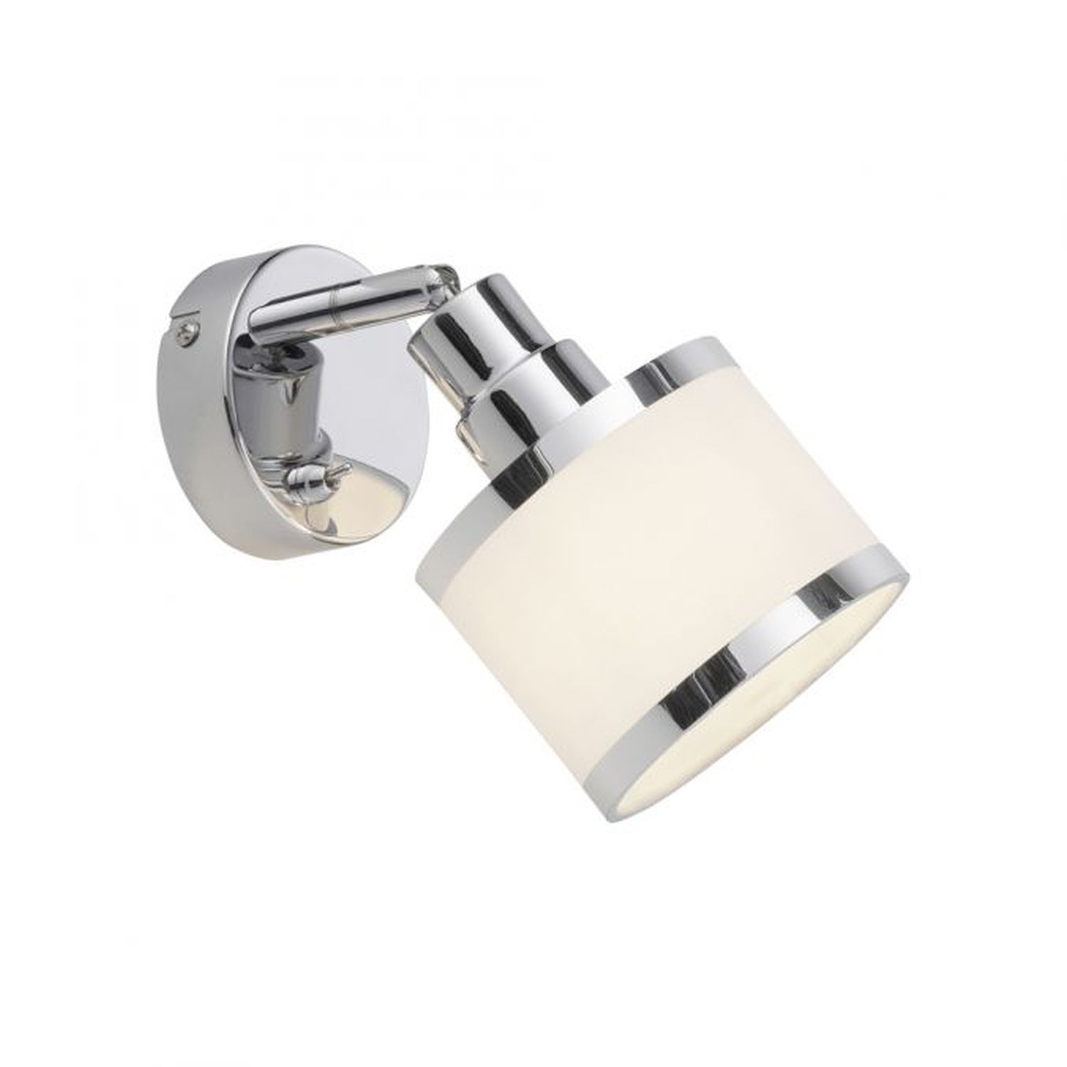Spot mural flexible chrome métal E14 faible éblouissement