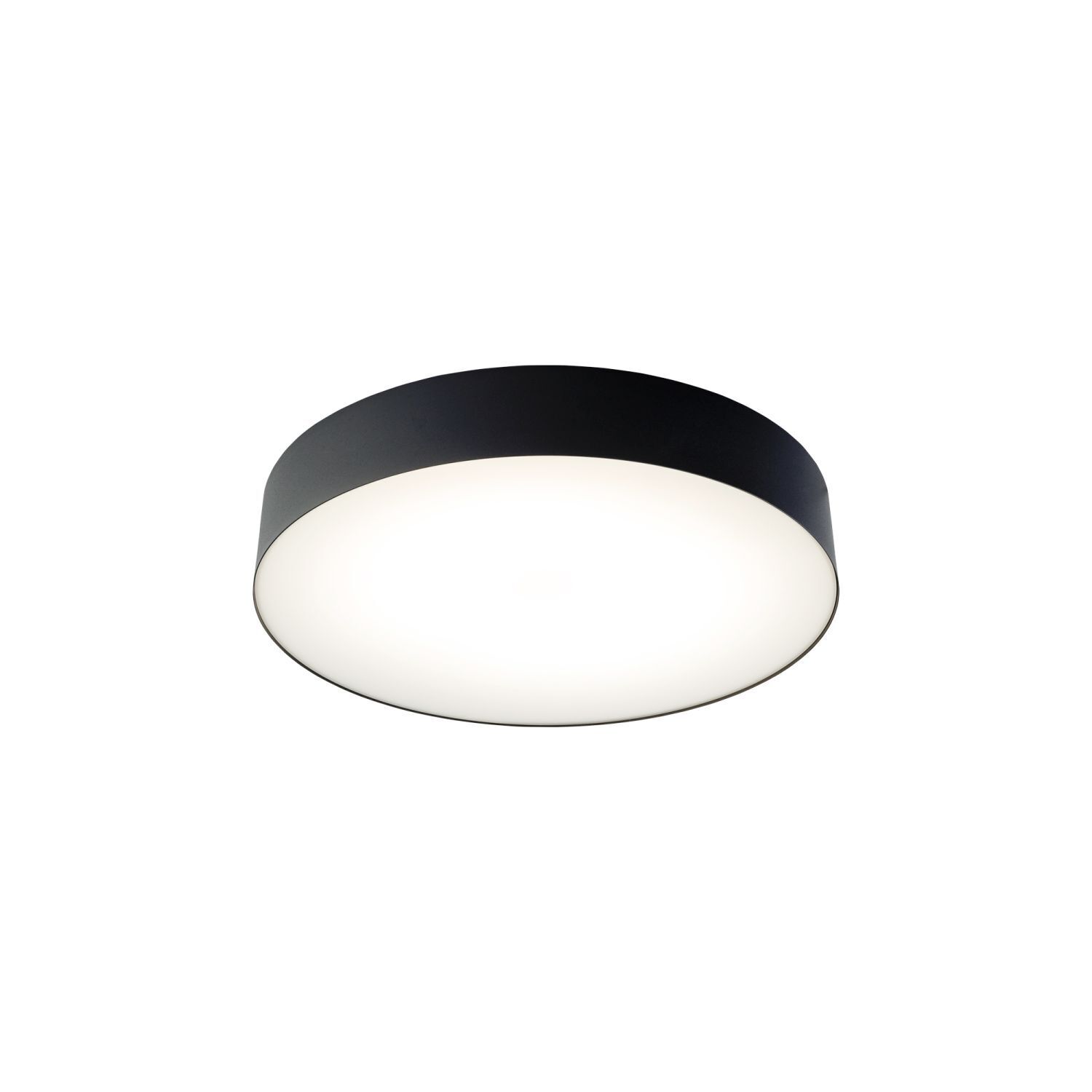 Plafonnier LED 4000 K 2200 lm Ø 40,5 cm rond noir