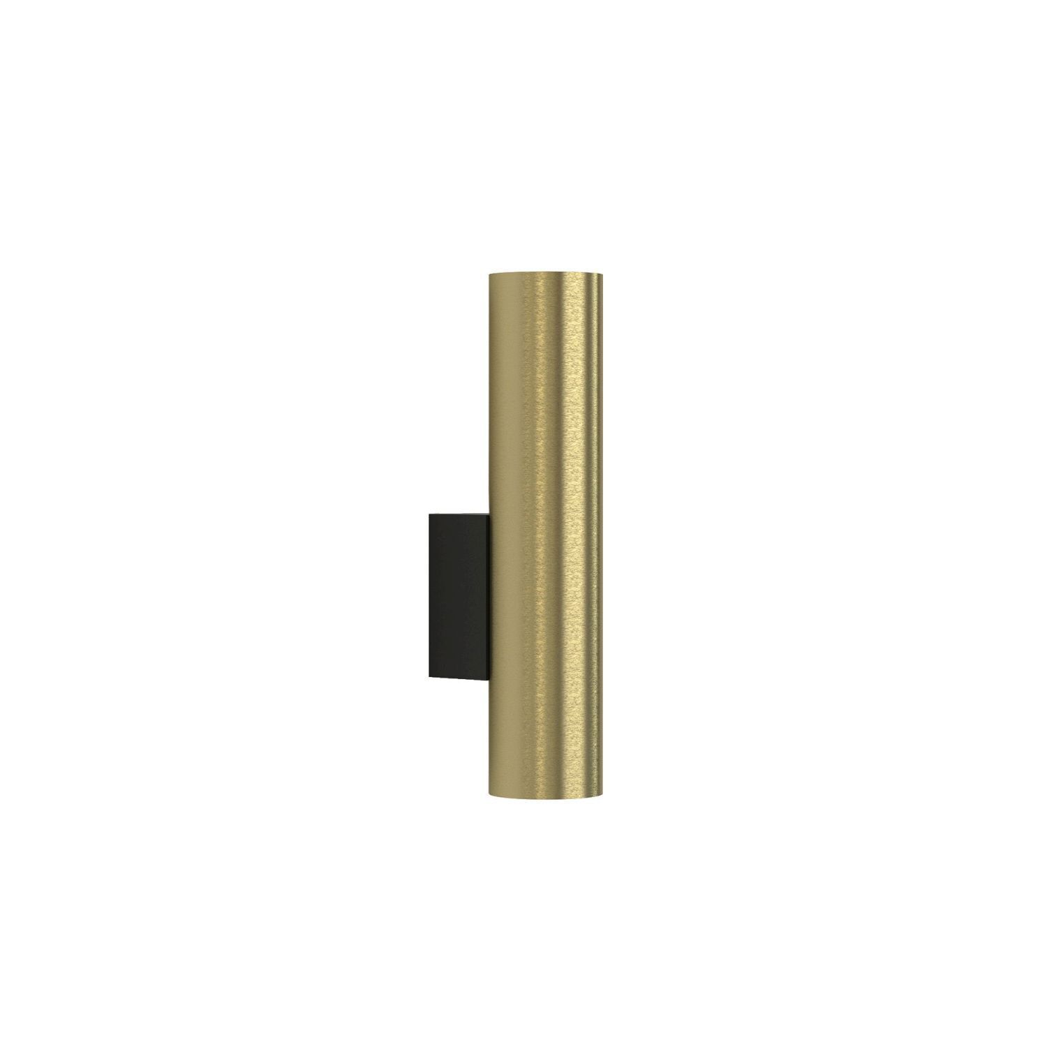 Elegante Wandleuchte Messing H:25cm schmal 2x GU10 Wandleuchte, Bronze, Messing, Wandlampe, Axialhalterung