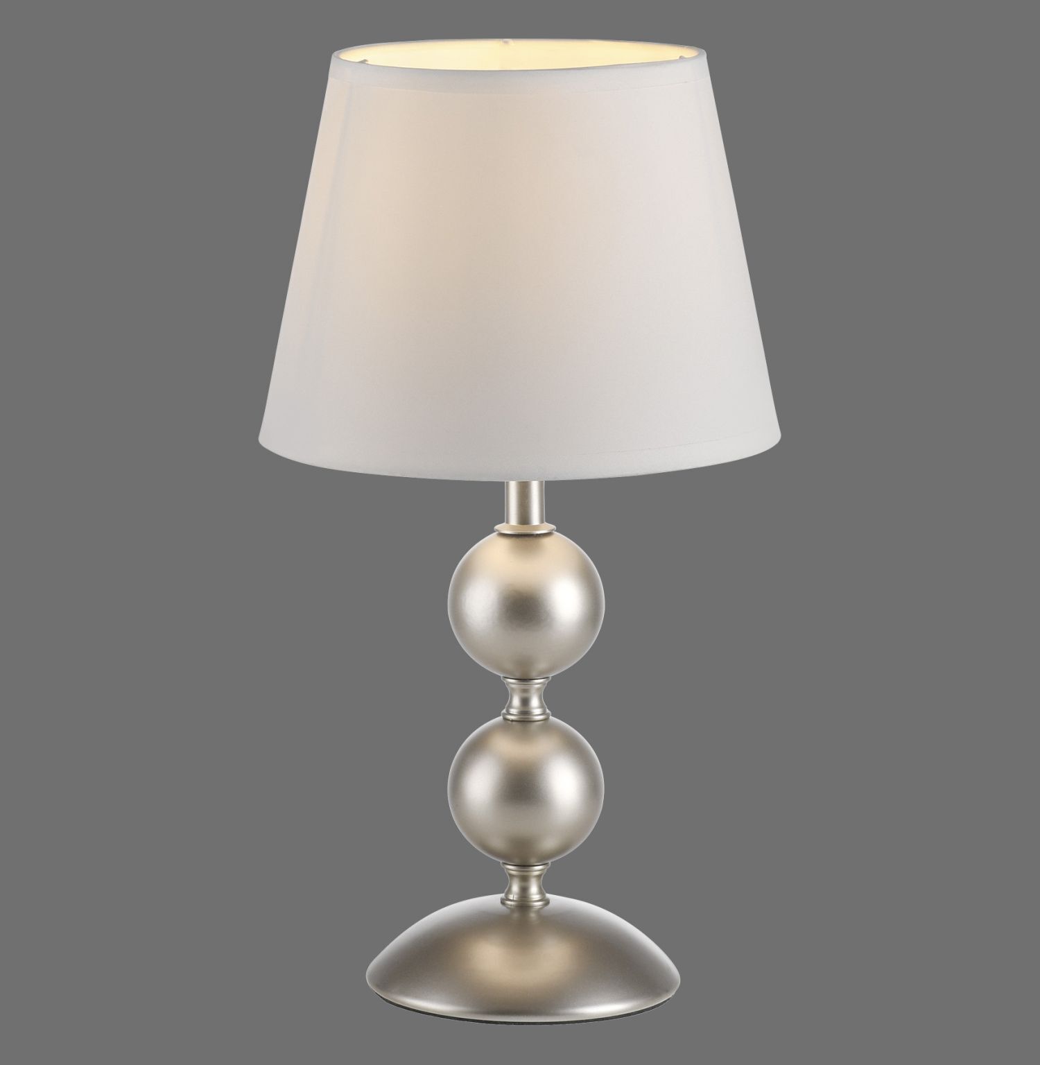 Tischlampe Stoffschirm Metall Creme Bronze 36 cm E27 Lampe, Tischlampe, Lampenschirm