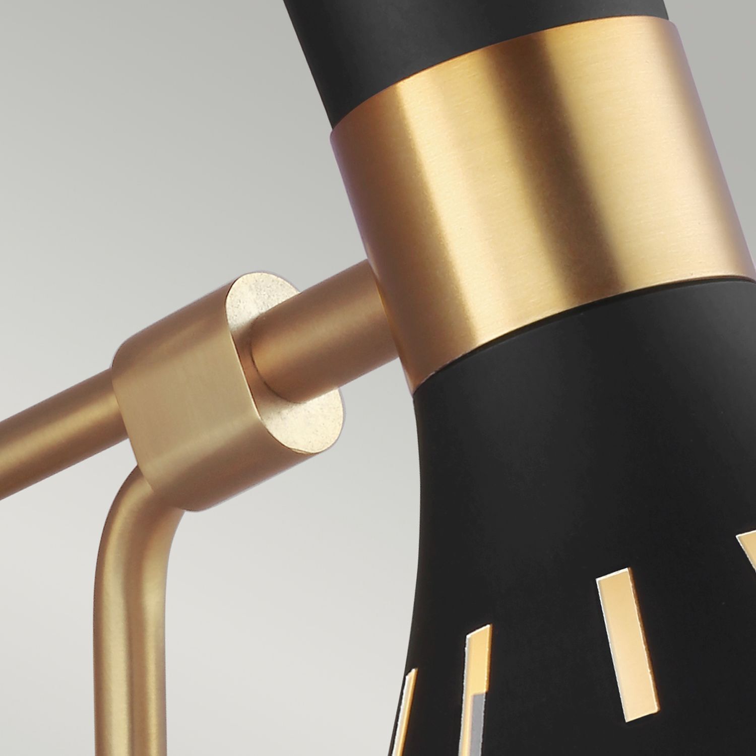 Wandleuchte Schwarz Messing E27 Metall Retro Design Beleuchtung, Lampe, Elektrisches Gerät, Mikrofon