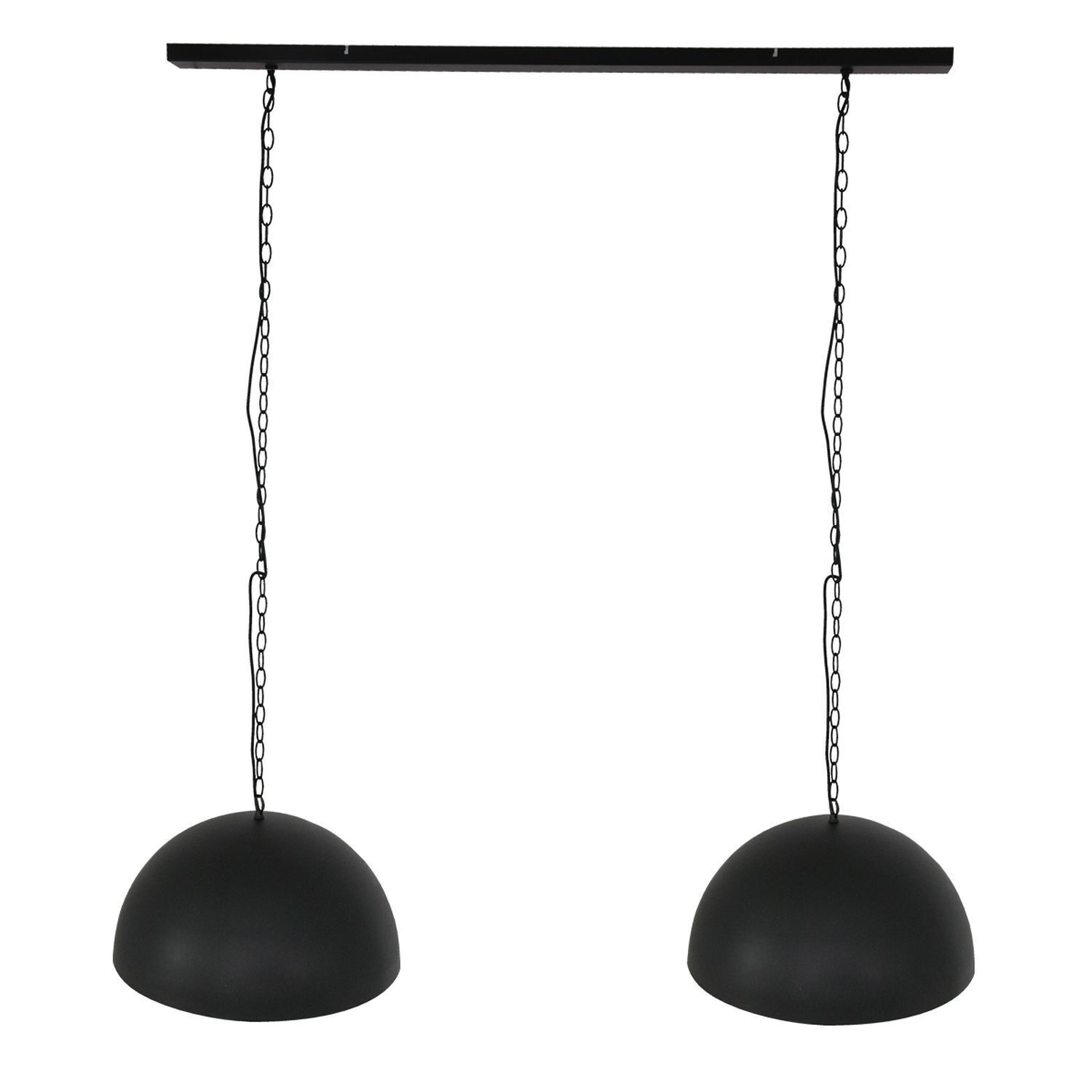 Longue lampe à suspendre métal noir or 140 cm E27