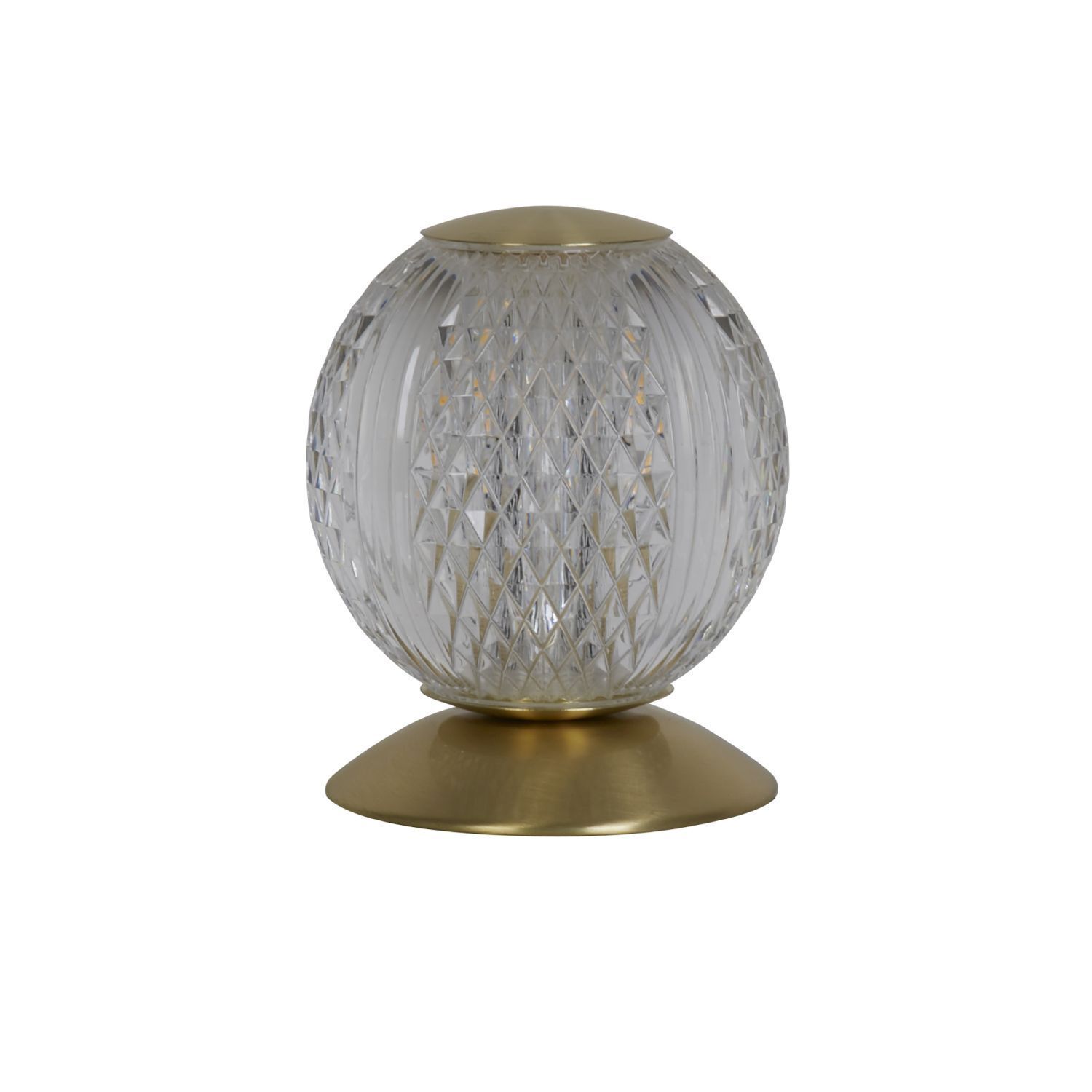 Boule lampe de table métal en laiton 13 cm G9 élégant