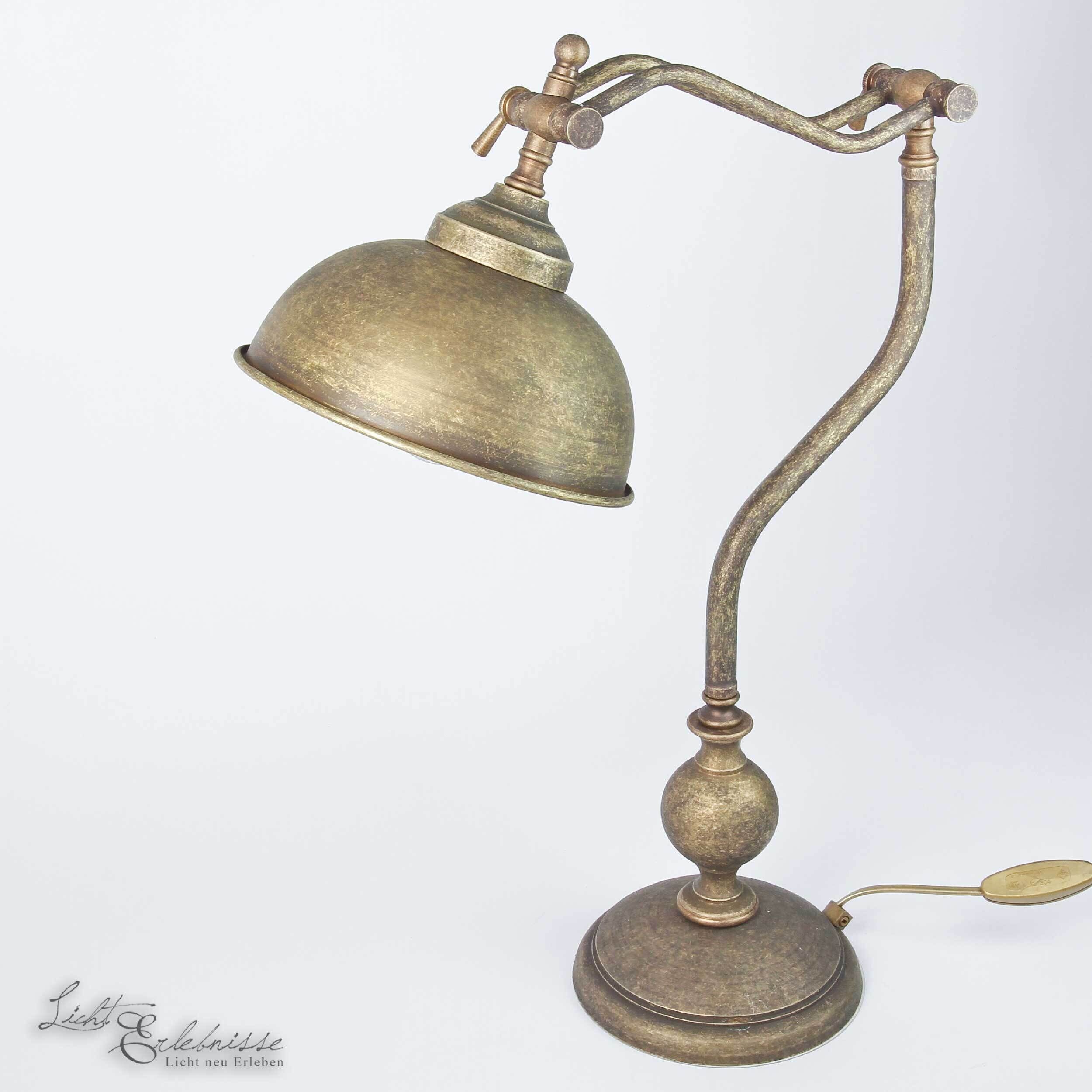 Lampe, Bronze, Lampenschirm