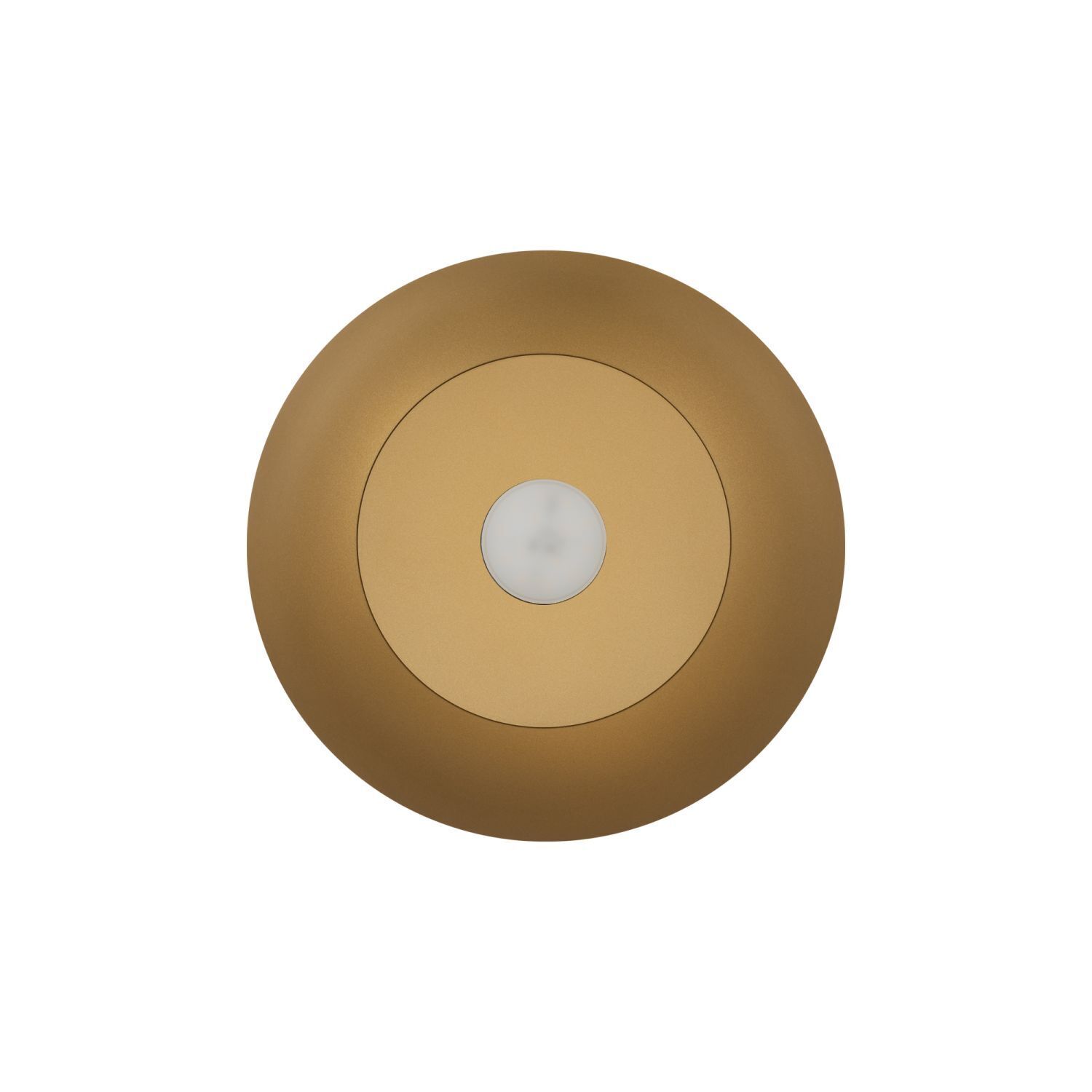 Hängeleuchte Metall rund Ø 33 cm GX53 in Gold matt Töpferei, Deckenleuchte, Kunst, Porzellan, Bronze