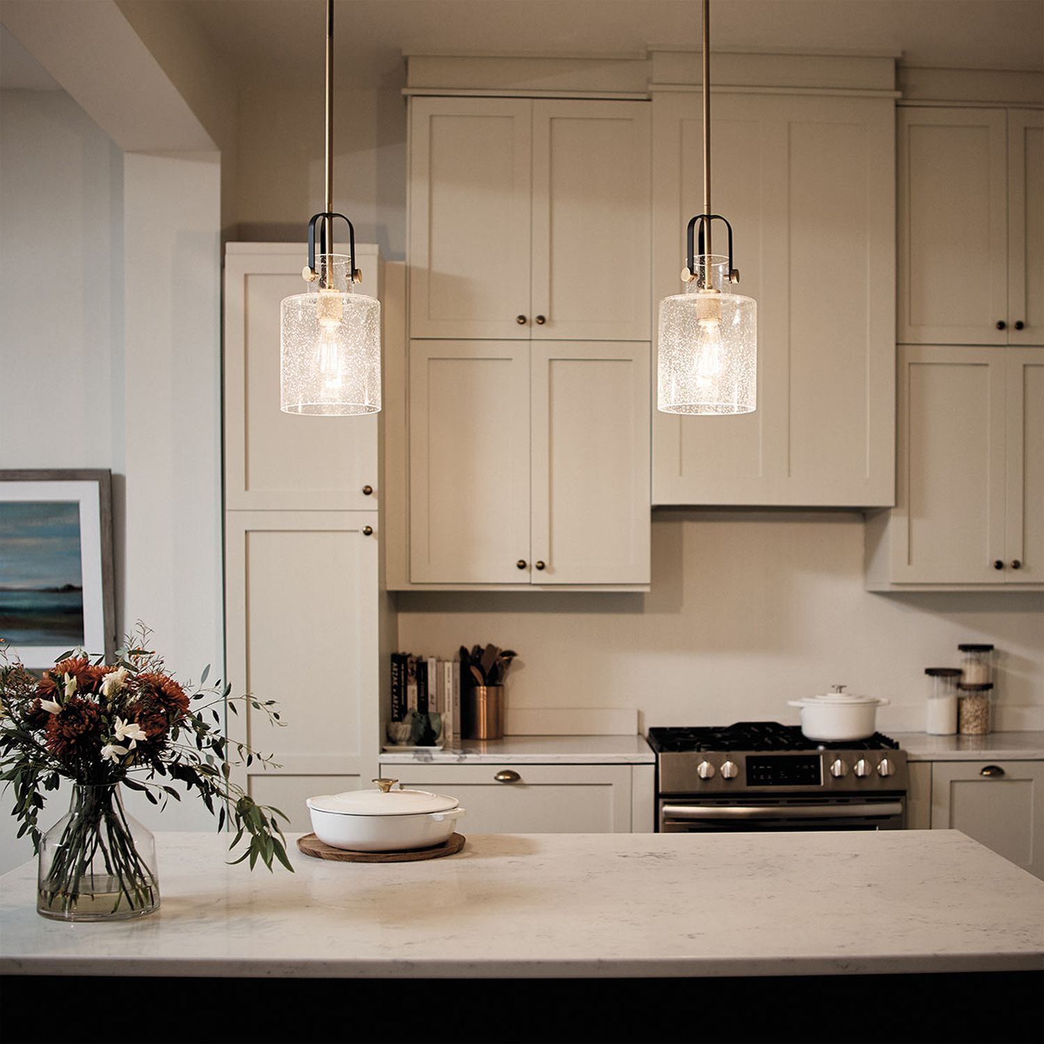 Drinnen, Küche, Innenarchitektur, Blumen-Arrangement, Pflanze