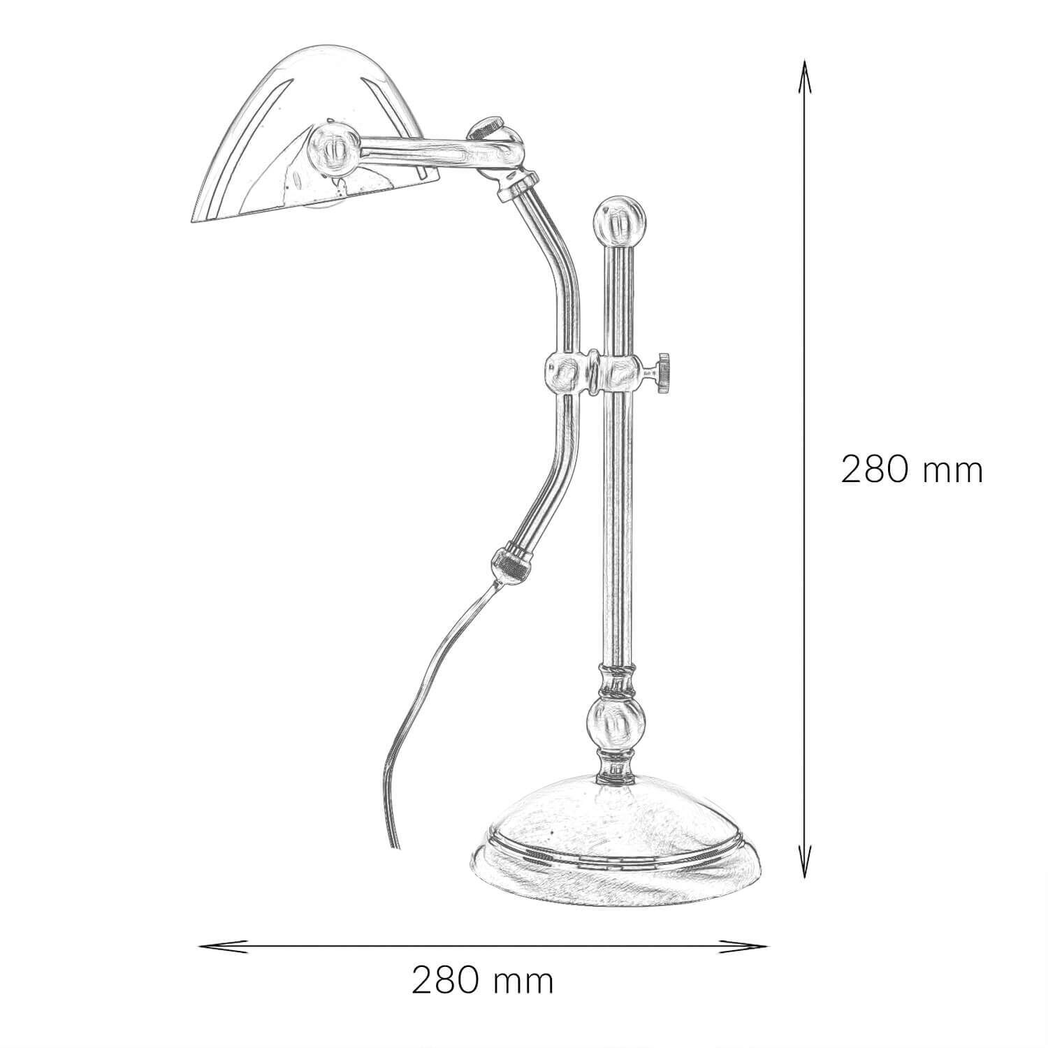 Tischleuchte in Bronze Hell aus echtem Messing Drinnen, Badezimmer, Zimmer, Duscharmatur, Lampe