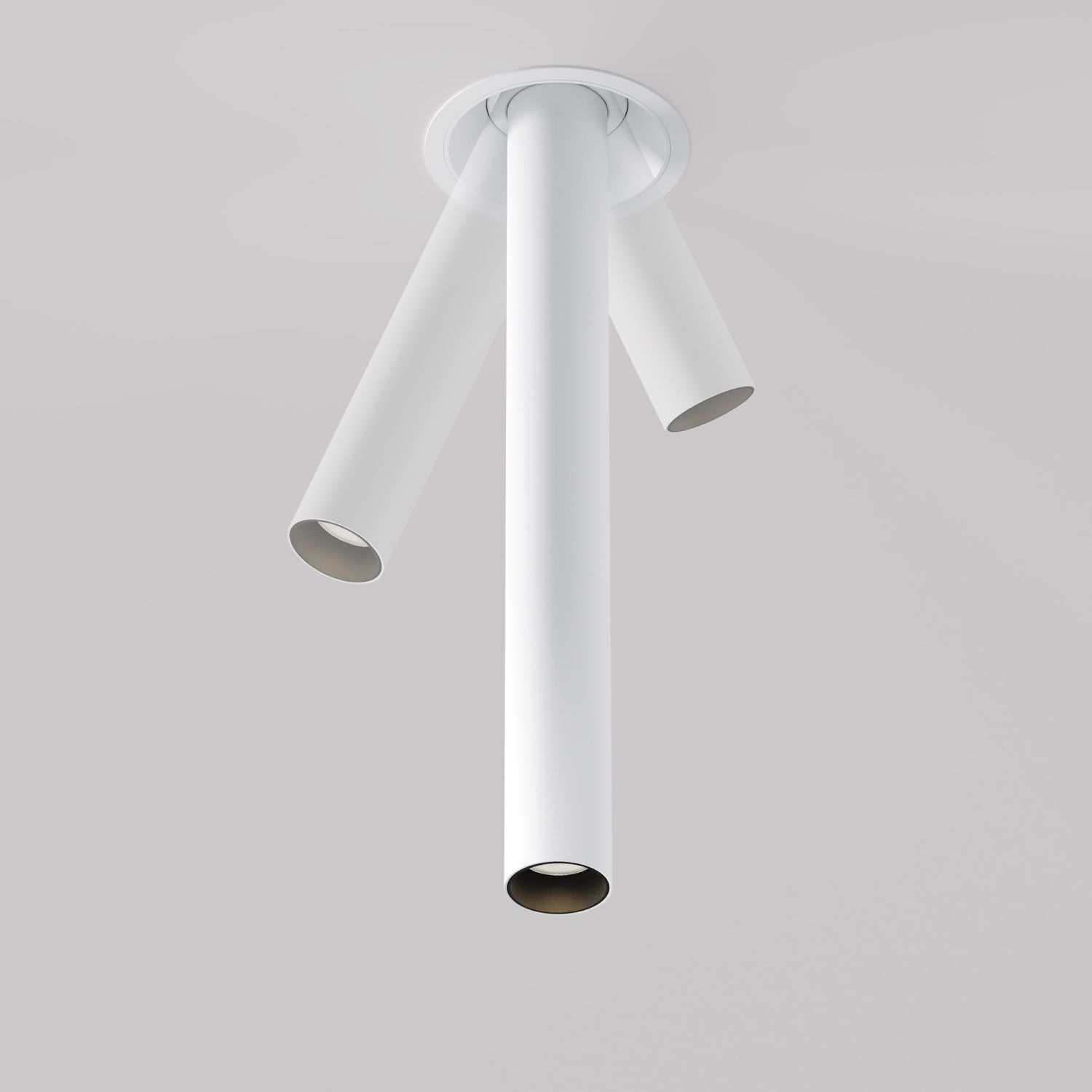 ecklampe, deckeneinbau, weiße lampe, multirotierende leuchte, deckenleuchte