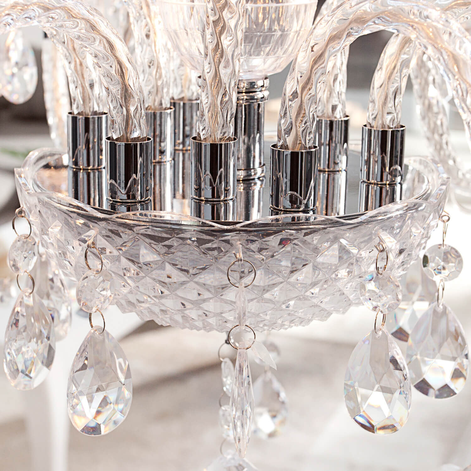 Pendellampe E14 Klassisch imposant Kronleuchter Leuchter, Lampe, Diamant, Edelstein, Schmuck