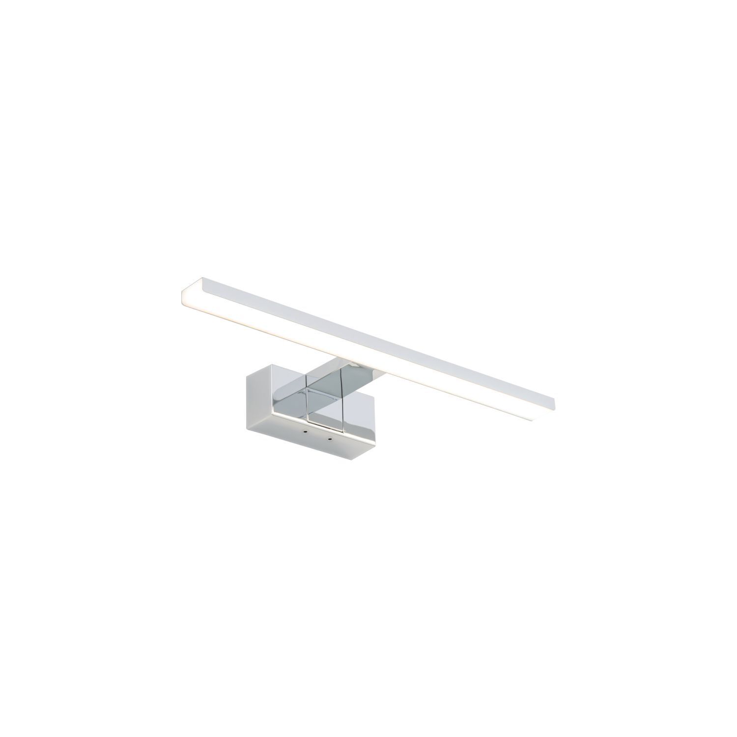 Lampe à miroir LED chrome IP44 3000 K 600 lm aluminium