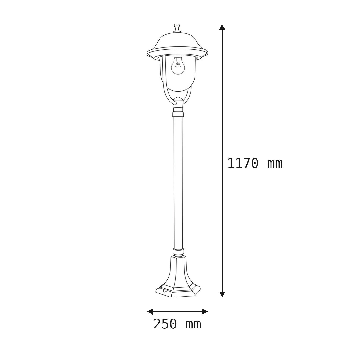 Gartenlaterne, Standleuchte, Lampe, Deko, Metall/Beton?