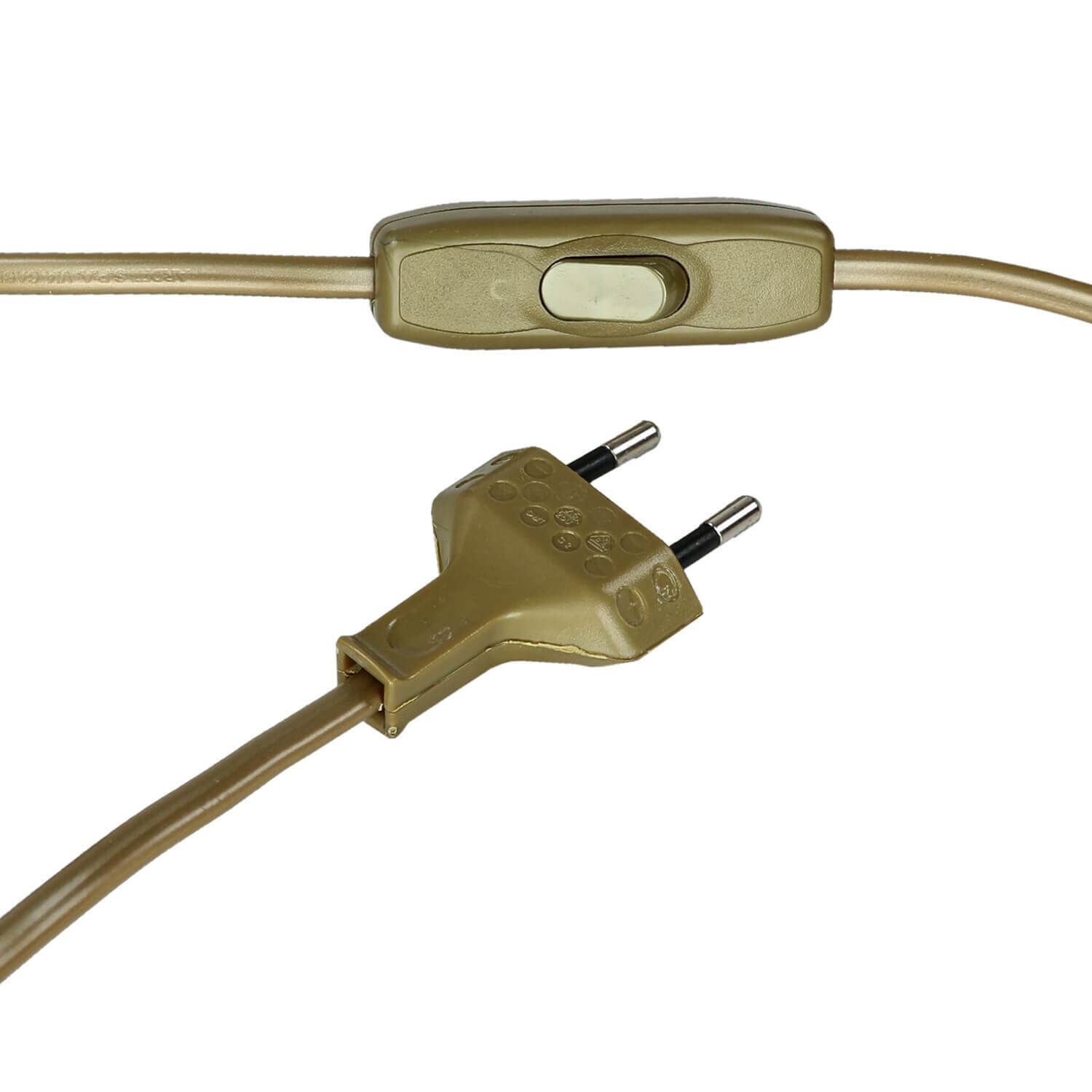 Tischlampe Gold 24K Echt-Messing Jugendstil Adapter, Elektronik, Stecker