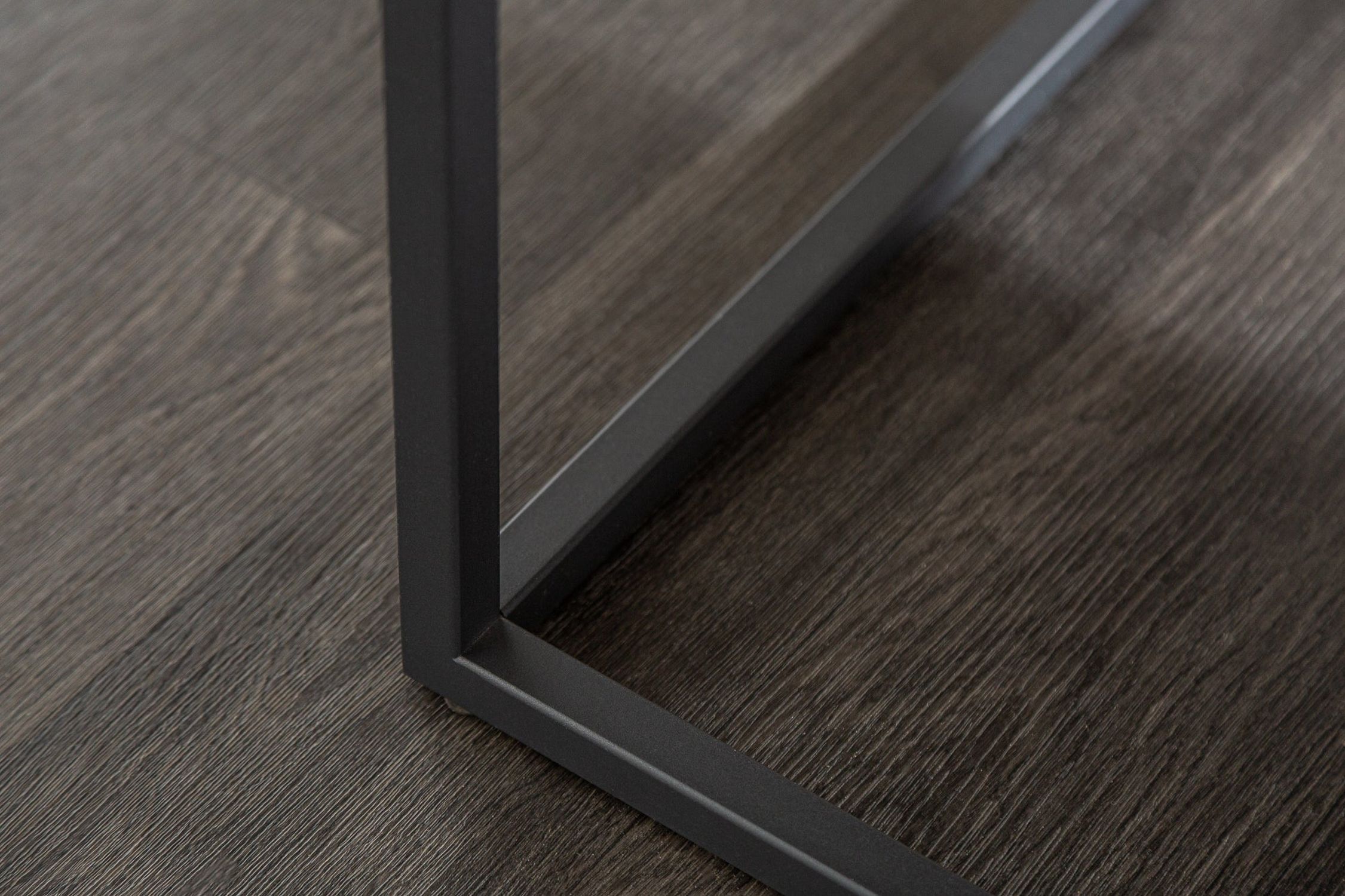 Table basse en céramique aspect marbre noir 75x75cm (LxlxH)