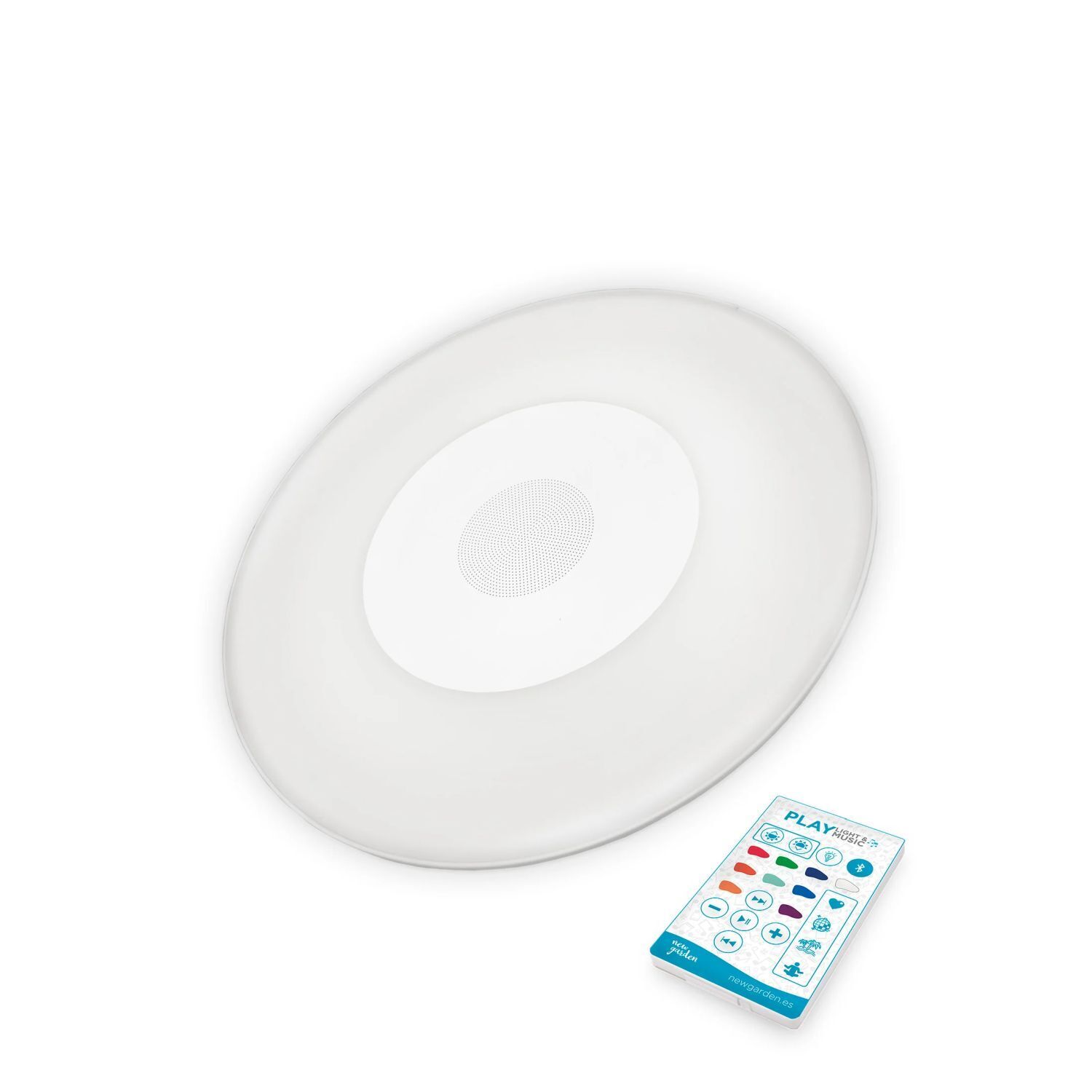 LED Poolleuchte Akku Dimmer Farbwechsel Ø 39 cm kabellos IP67 Untertasse, Teller, Kunst, Porzellan, Töpferei