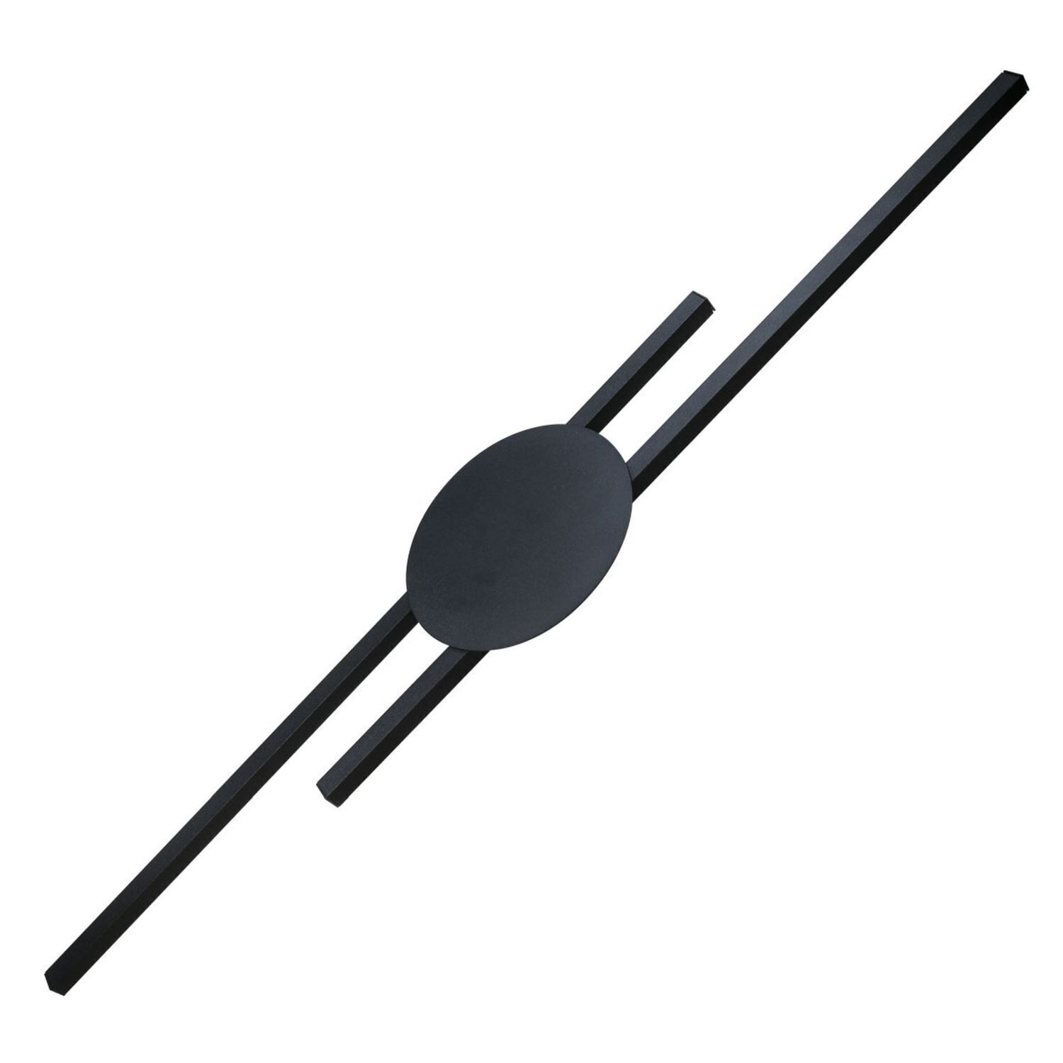 Indirekte Wandlampe LED Schwarz 3000 K Metall 86 cm lang Besteck, Deckenventilator, Elektrisches Gerät, Gabel, Taktstock