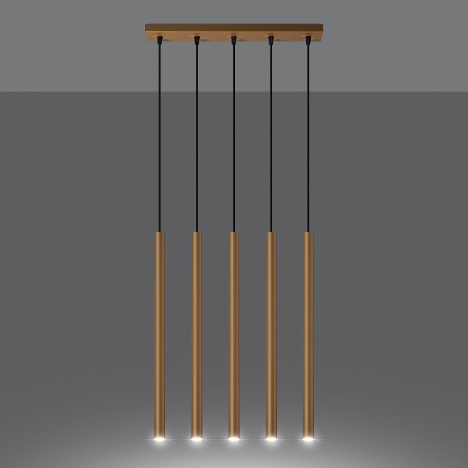 pendant light, hängelampe, gold, metallisch, linear