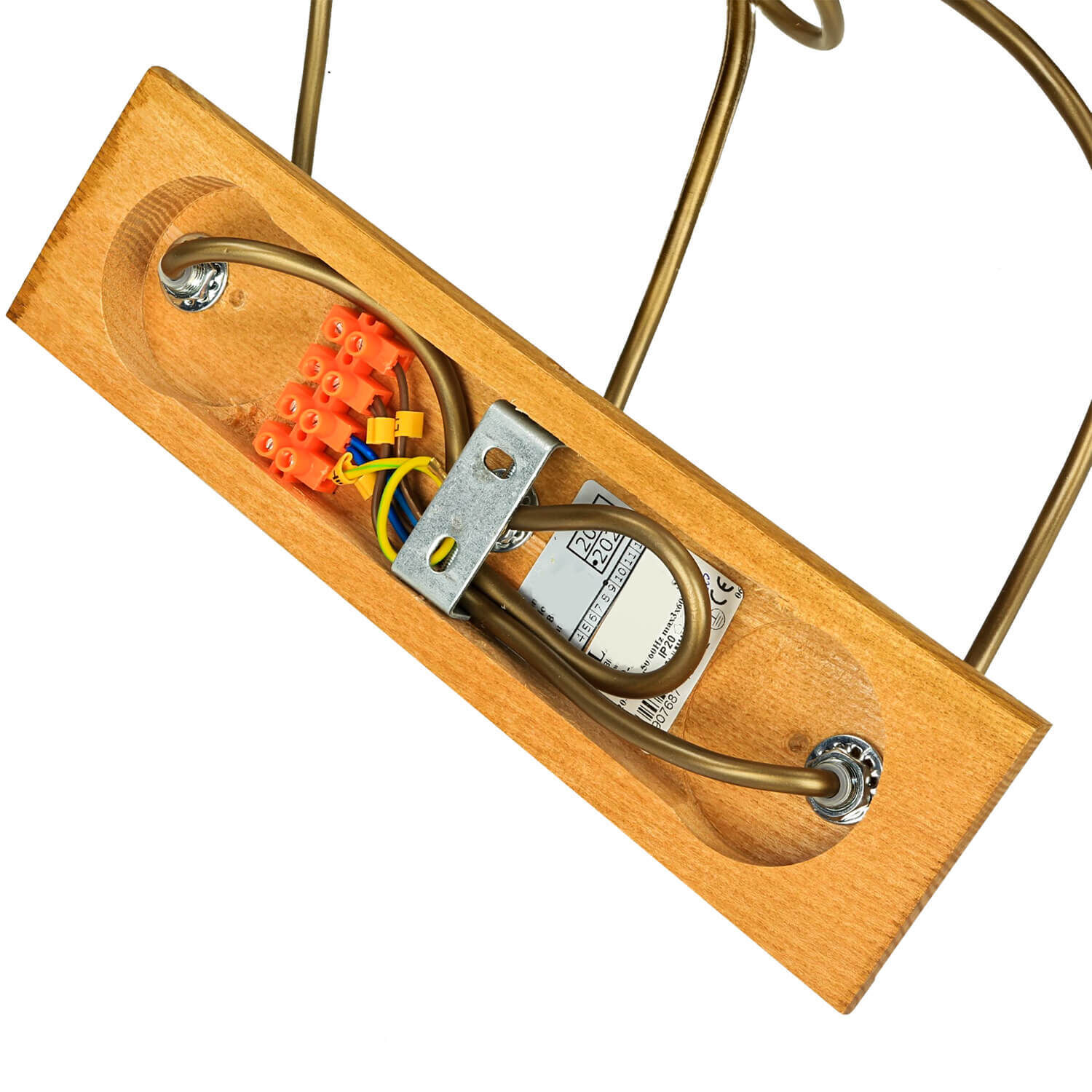 Hängeleuchte Beleuchtung Holz Rustikal Esstisch Verkabelung