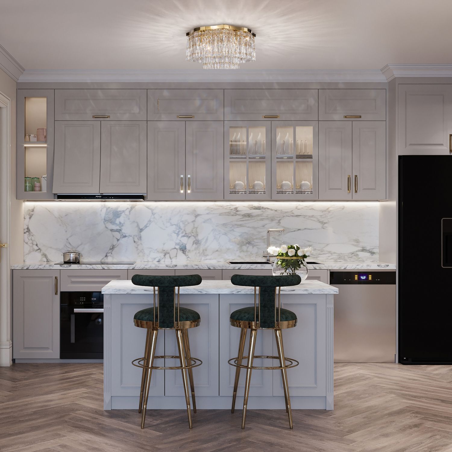 Drinnen, Innenarchitektur, Küche, Barhocker, Mobiliar