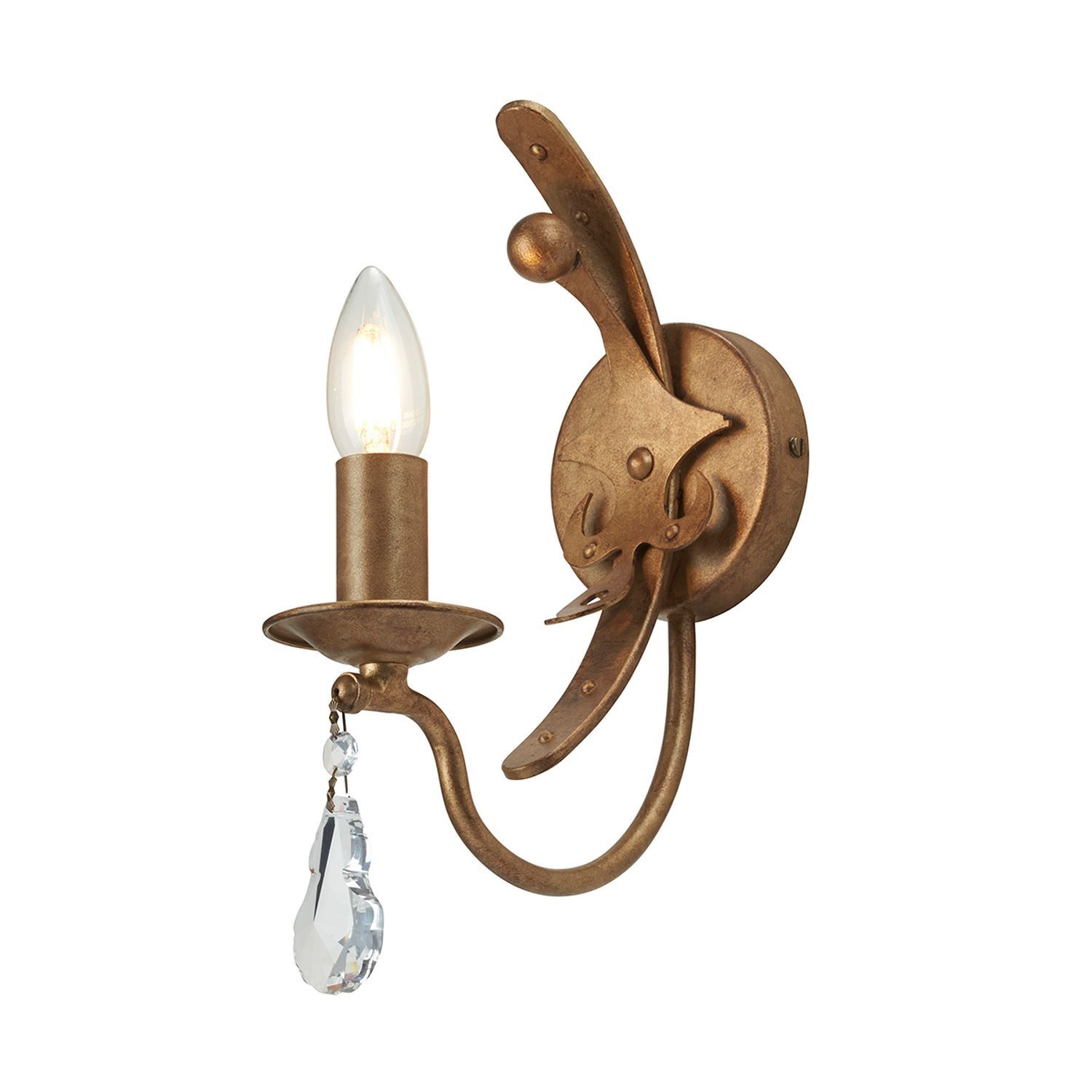 Applique CAMELOT 10 or cristal L:10cm Lampe