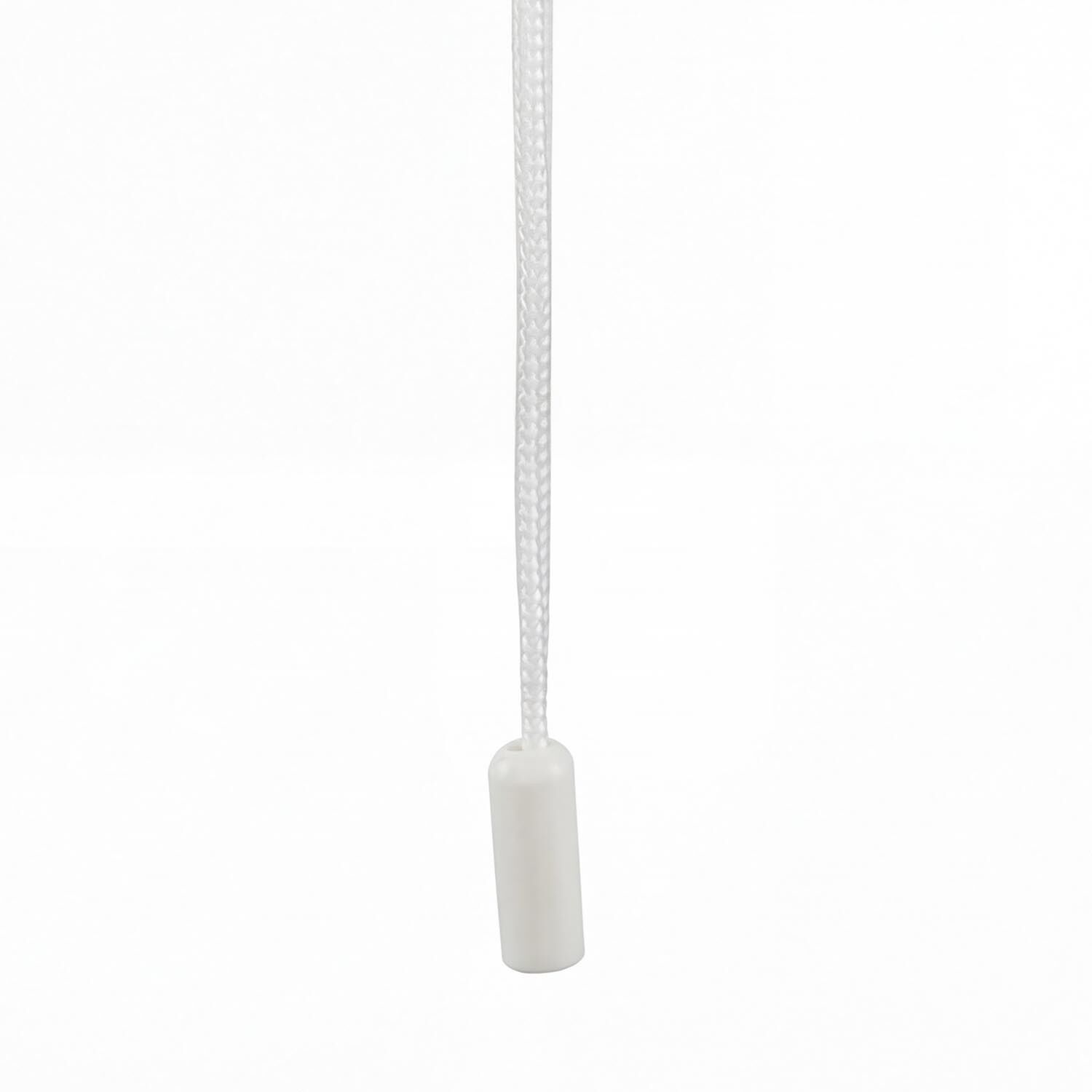 Kordel, Kordelzug, Plastikstopfen, Weiß, Kordelende