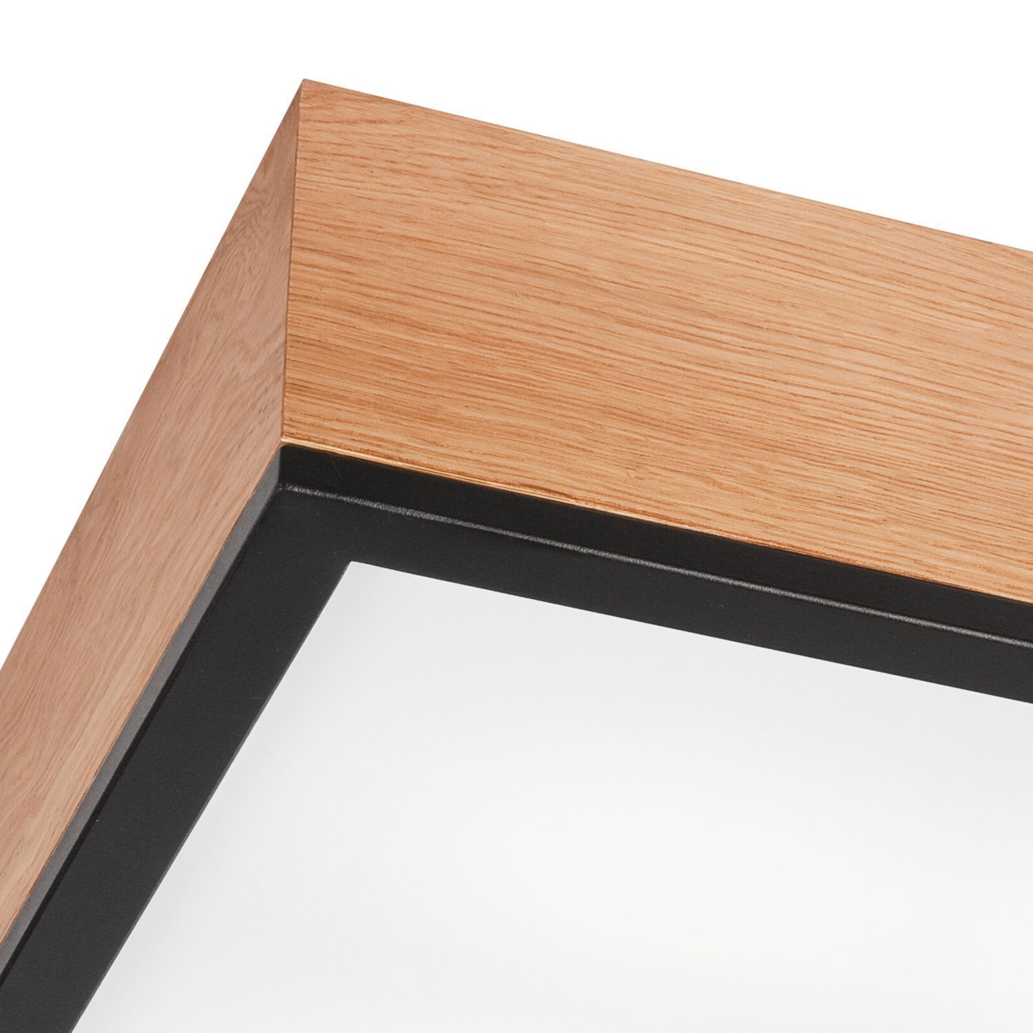 Deckenleuchte Holz B: 39 cm klein quadratisch in Eiche 4x E27 Holz, Sperrholz, Mobiliar, Tabelle, Innenarchitektur