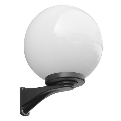 Lampe boule vintage murale IP43 noir blanc