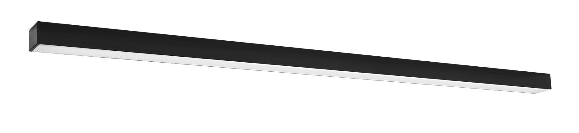 Plafonnier LED métal noir 150 cm de long 4000 K