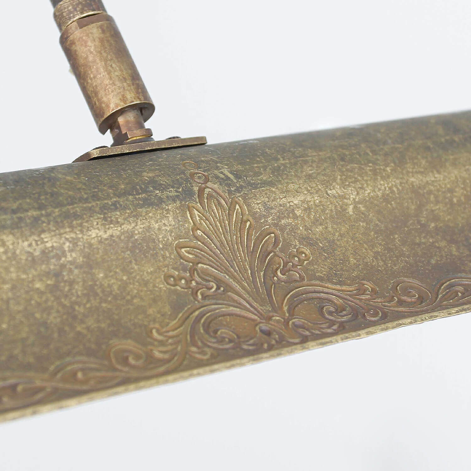 Tischlampe Bronze Hell aus Echt-Messing Premium Bronze