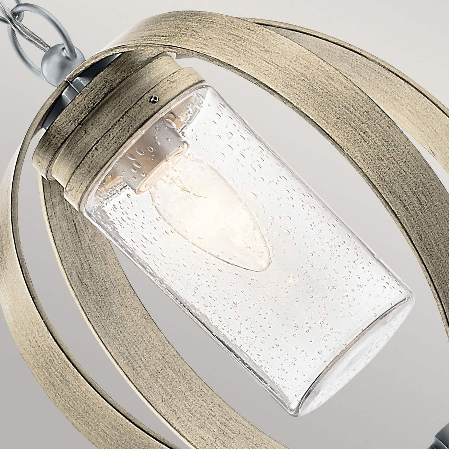 Außenlampe rund B: 30,5 cm H: max. 203,3 cm verstellbar Lampe
