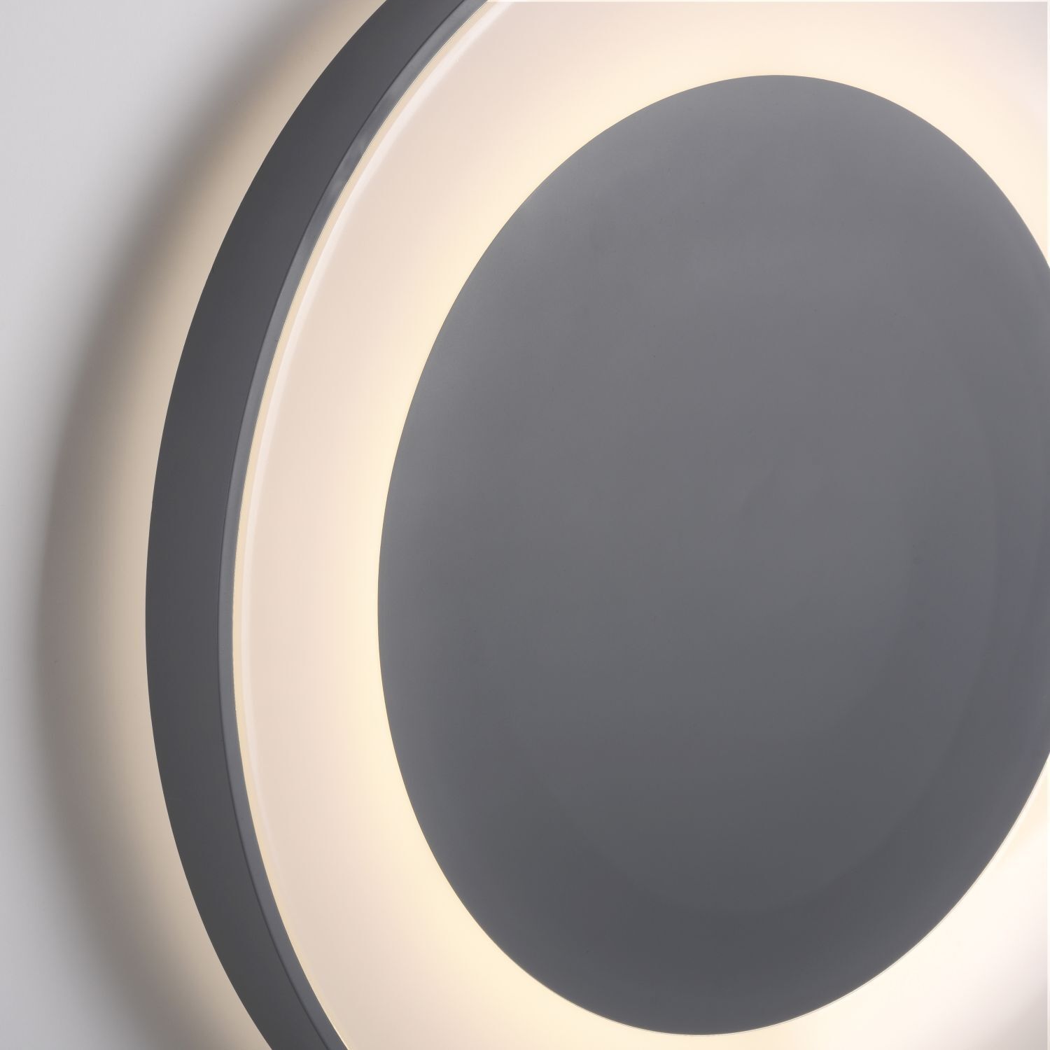 Lampe de plafonnier LED à intensité variable avec télécommande Gris Ø70 cm Porzellan, Töpferei, Mahlzeit, Gericht, Untertasse