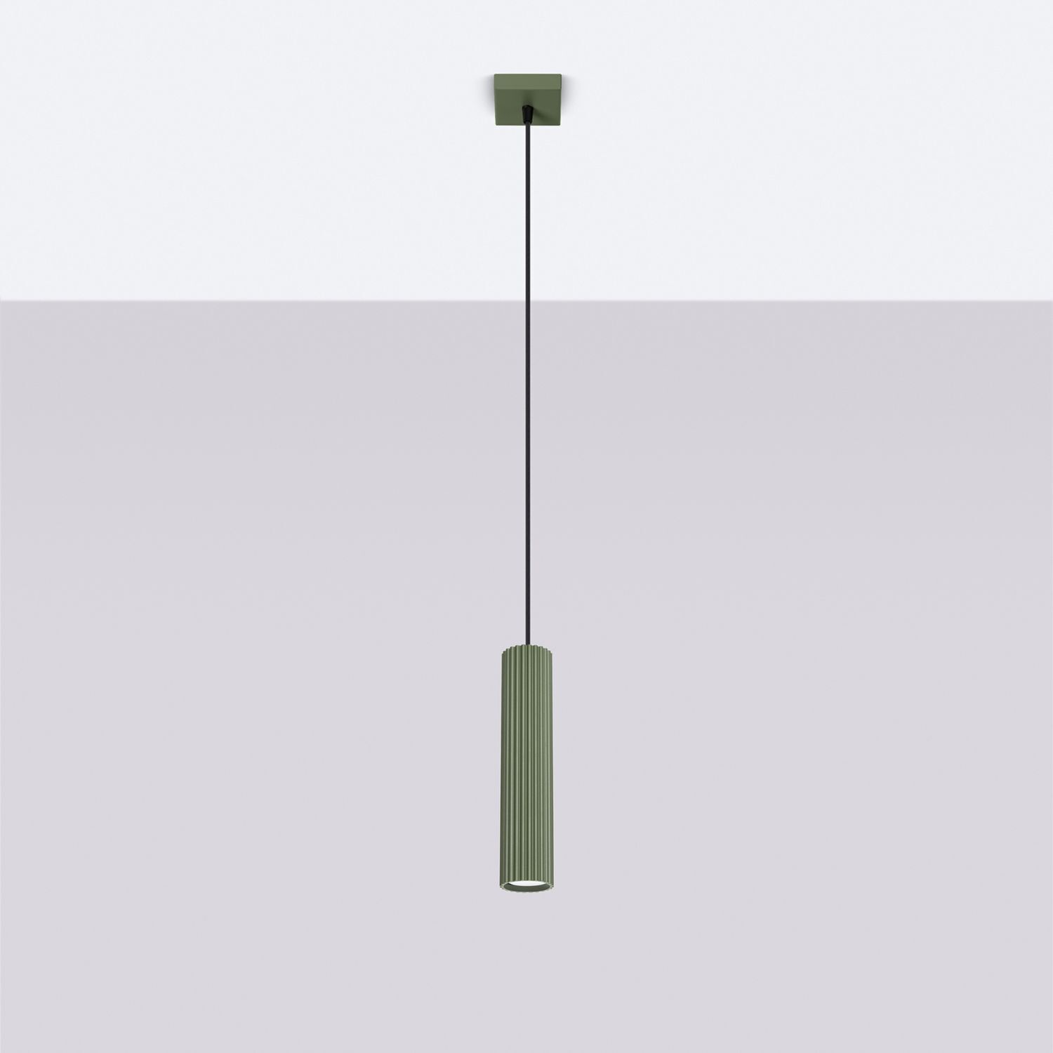 Suspension Vert étroit L : 8 cm H : max. 118 cm GU10 Moderne