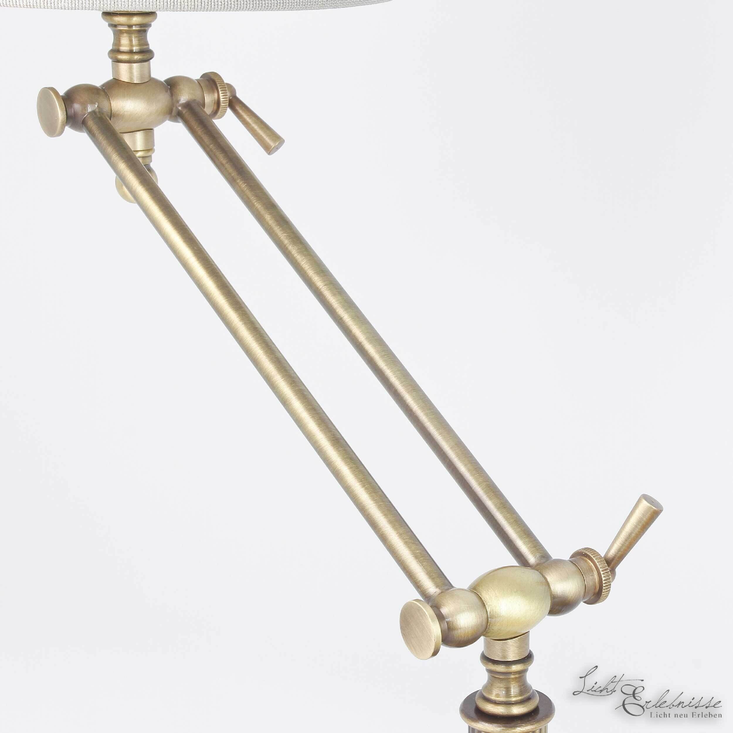 Lampe de table Bronze Clair Abat-jour en tissu Snodo