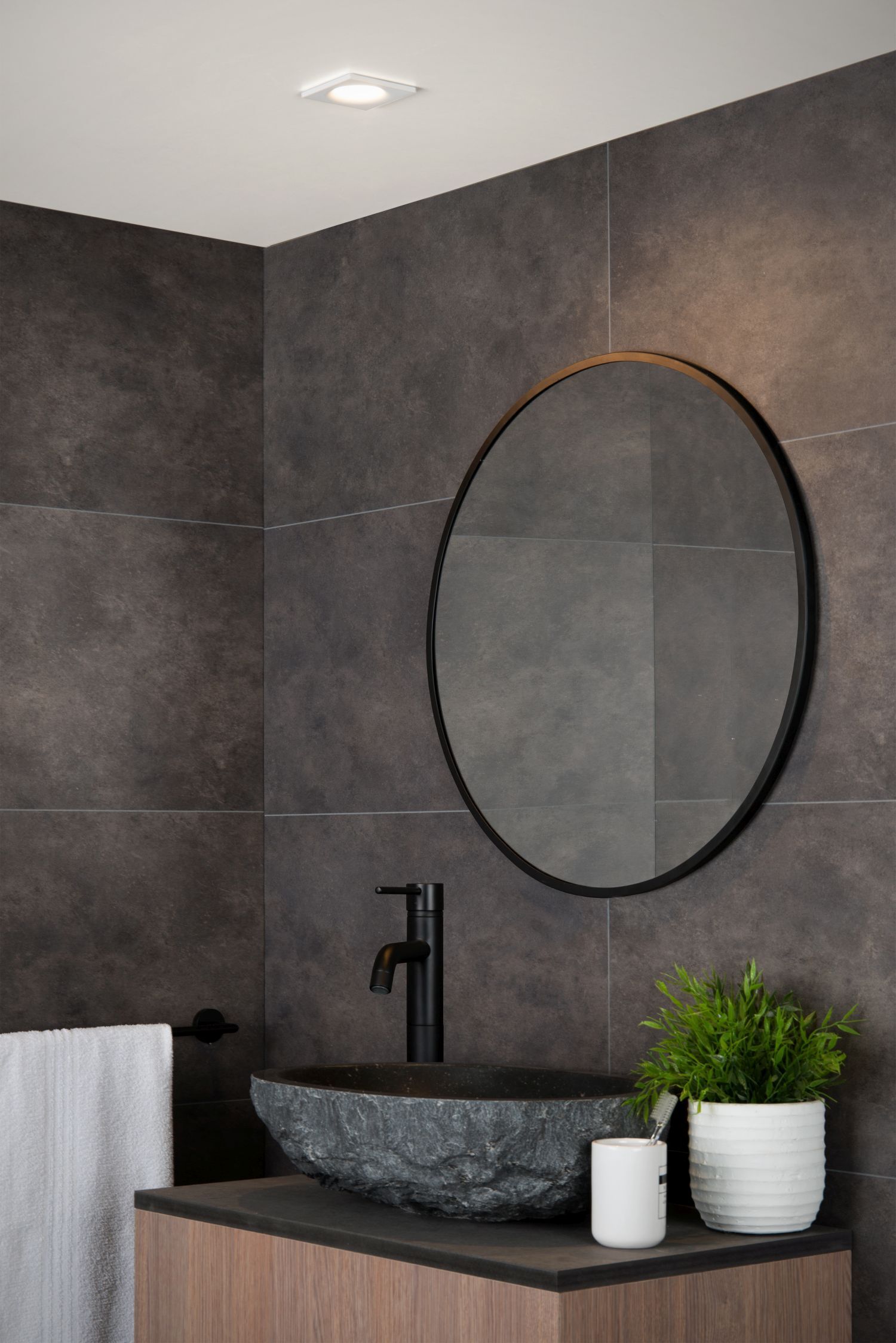 Drinnen, Innenarchitektur, Waschbeckenhahn, Becken, Pflanze