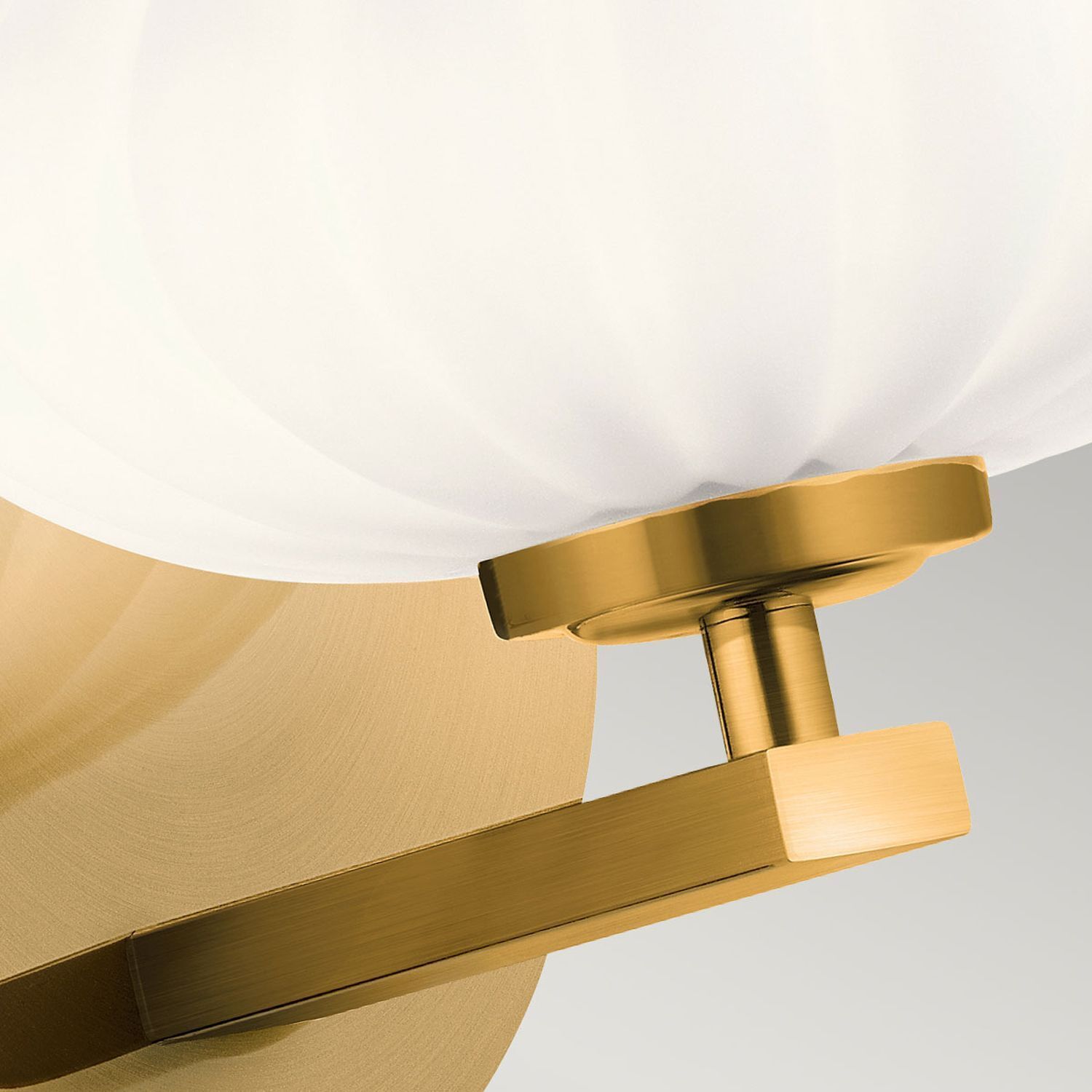 Badleuchte Wand LED G9 IP44 H: 20,3 cm in Gold Weiß Lampe, Leuchte