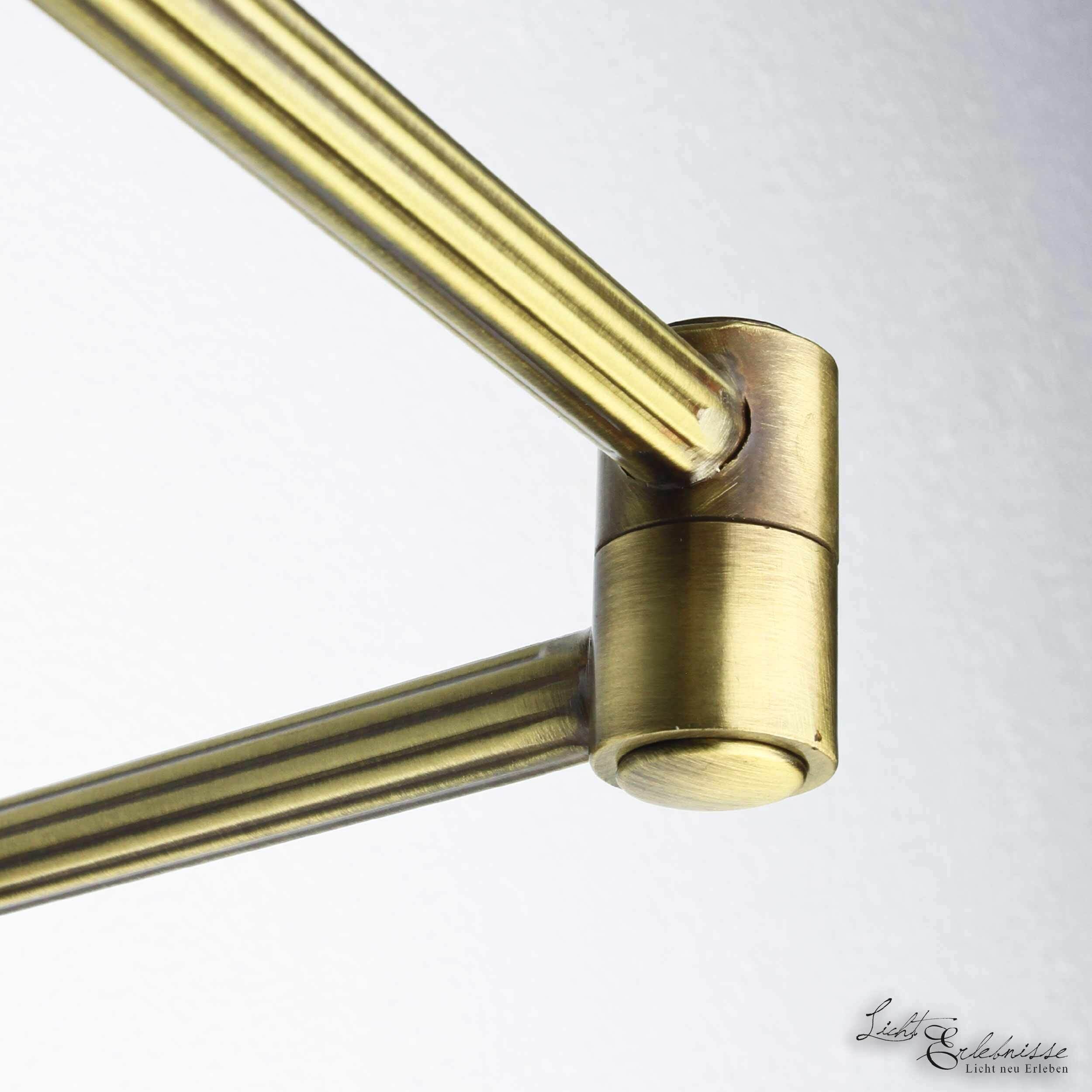 Wandlampe Stoffschirm Weiß aus Echt-Messing Gerät