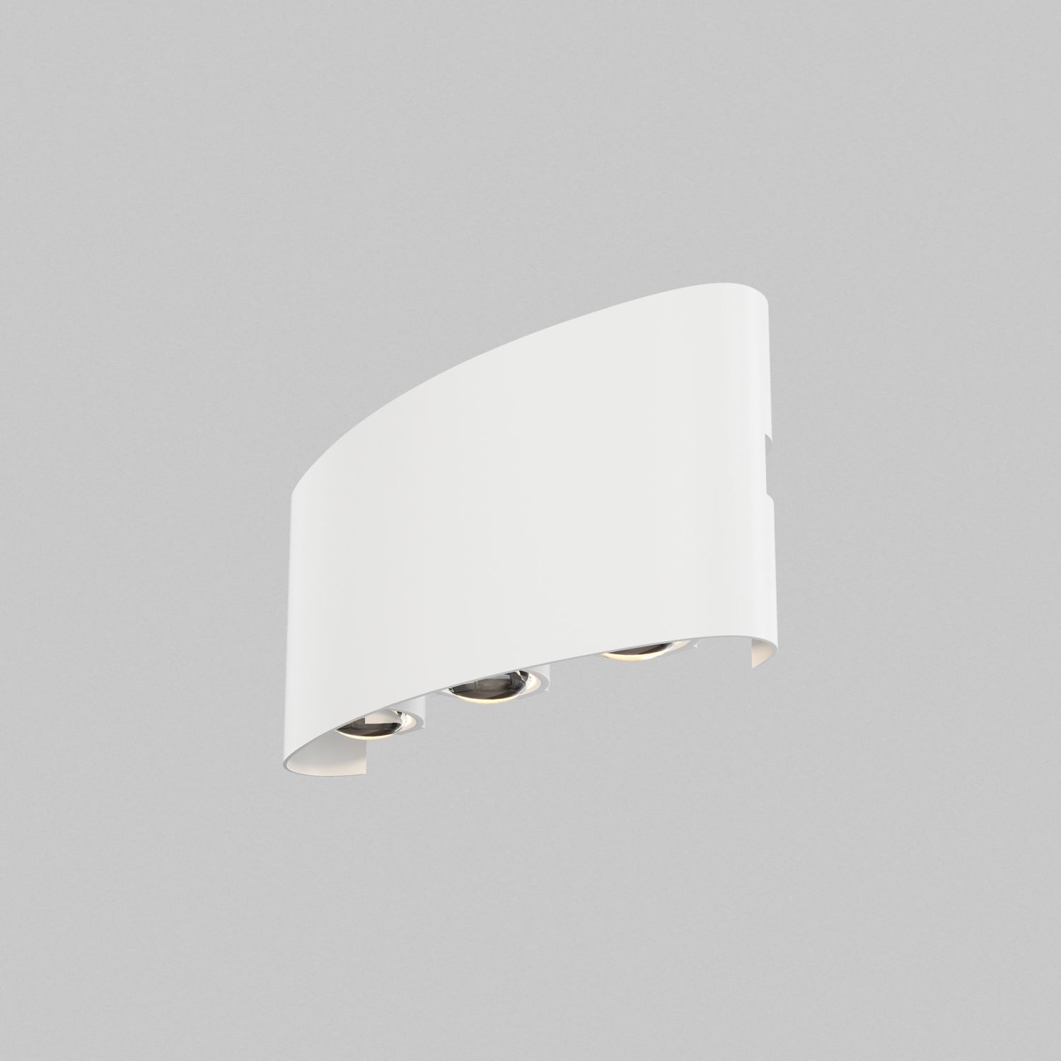 Applique extérieure LED métal IP54 L : 16,5 cm Up Down blanc