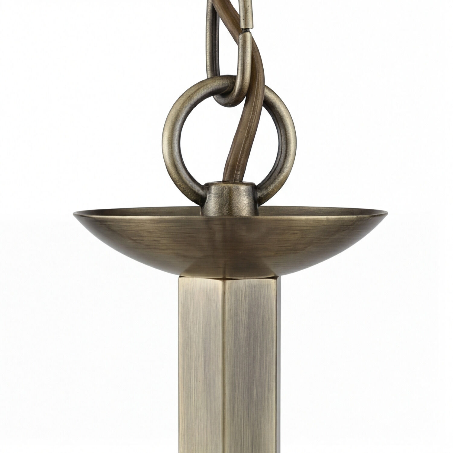 lamp, hängende lampe, metallkette, messing finishes, decke hängt