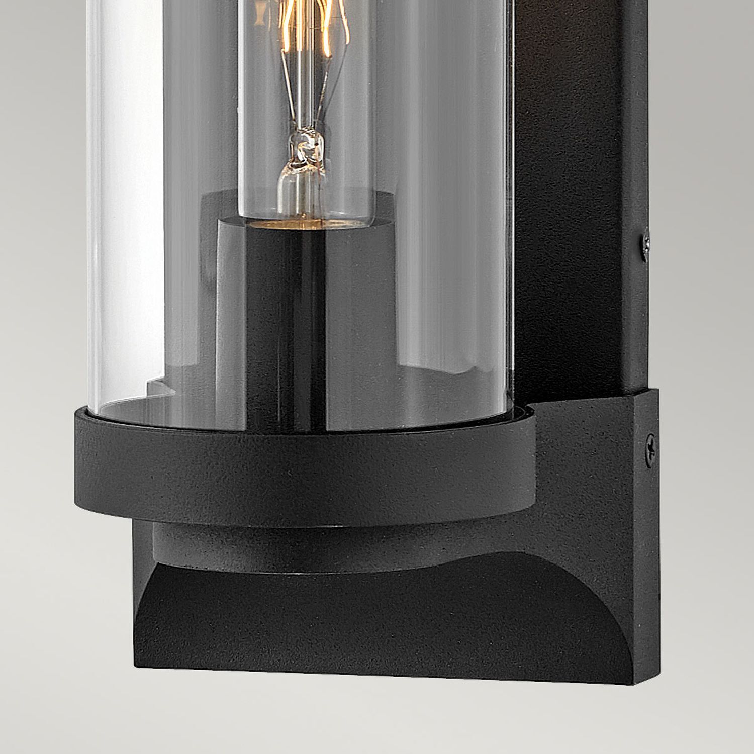 Lampe d'extérieur mur entrée 35,6 cm de haut IP44 E27 noir