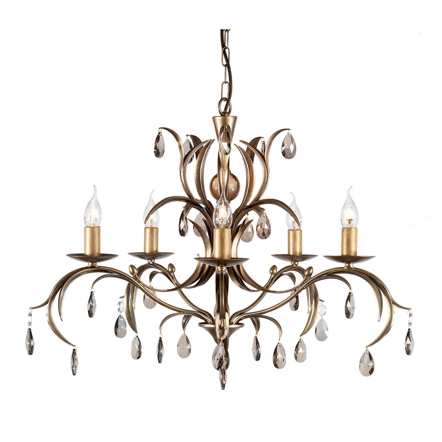 Kronleuchter CANDELA 10 Bronze Esstisch Lampe
