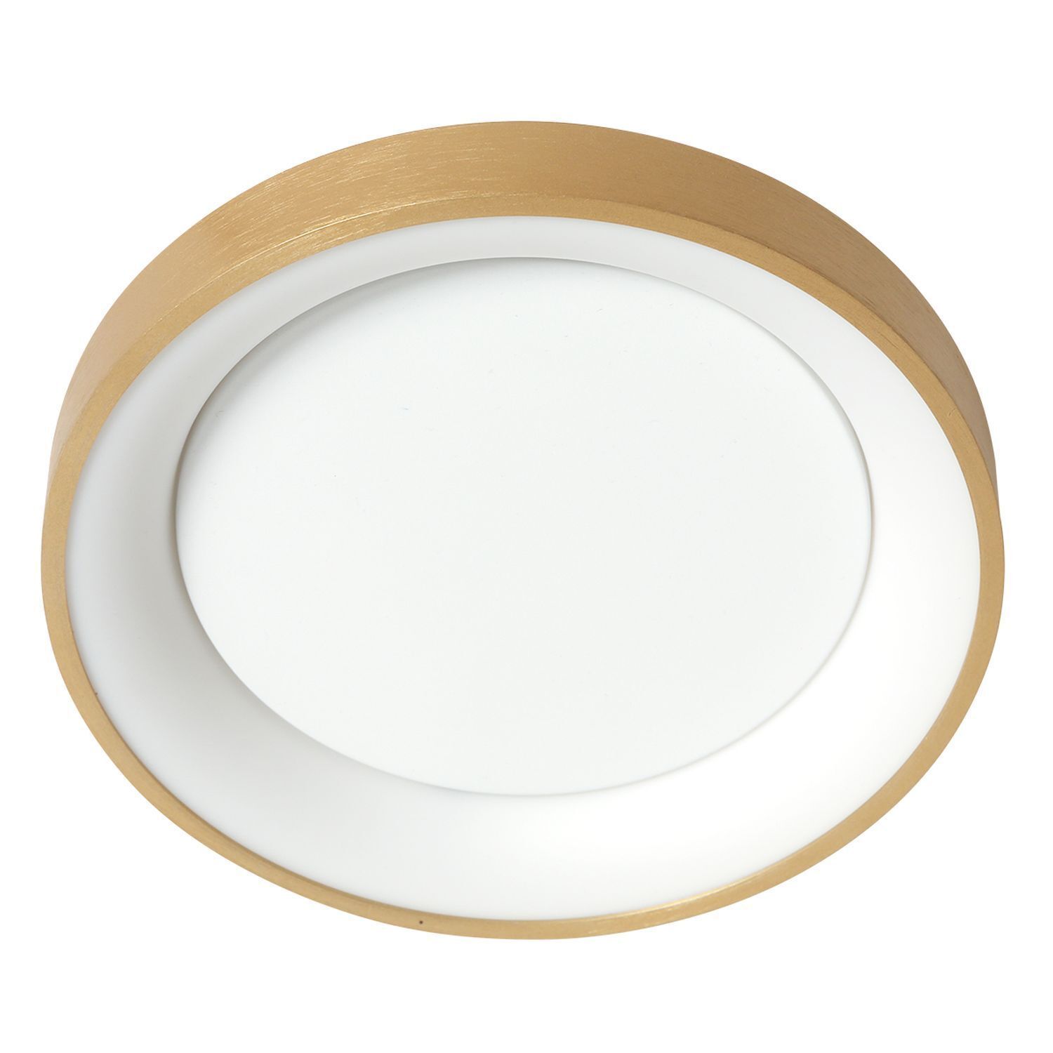 LED Deckenleuchte in Gold Weiß Ø38 cm 30 W gemütlich Deckenleuchte, Teller, Leuchte