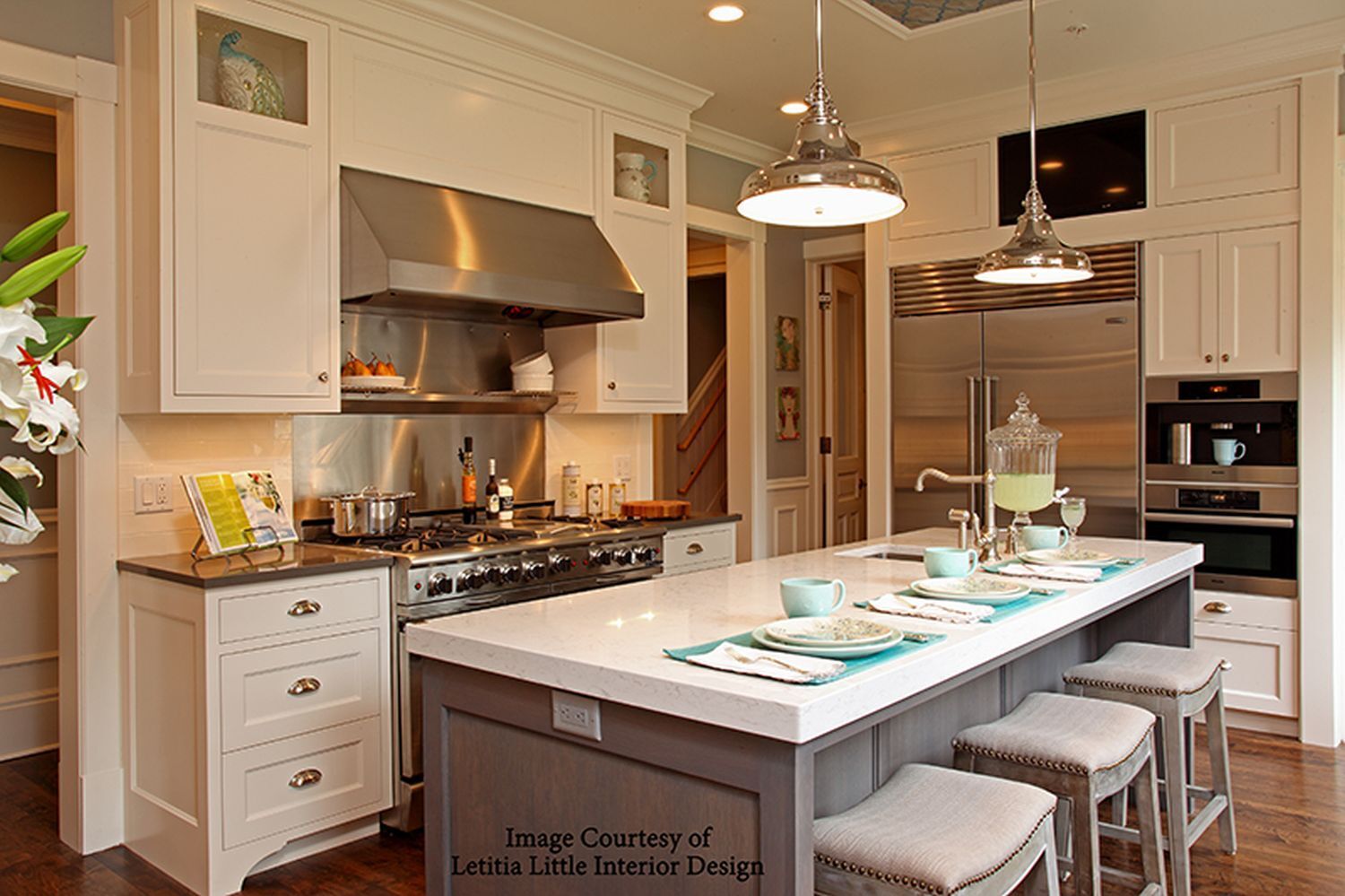 Drinnen, Küche, Innenarchitektur, Kücheninsel