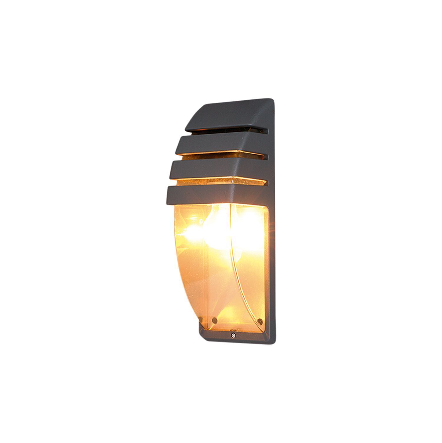 Außenlampe Wand E27 IP44 Graphit Aluminium Modern Eingang