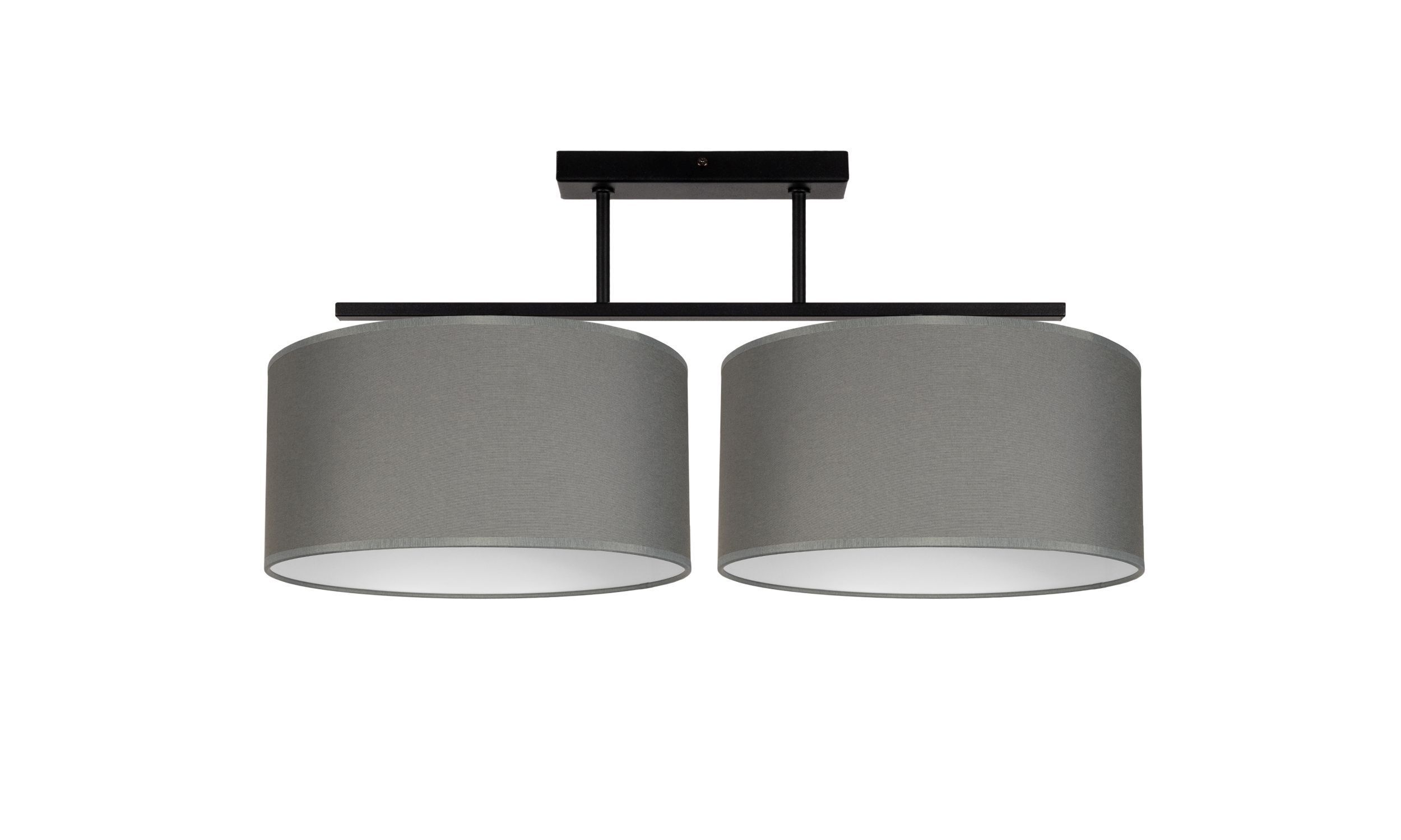 Blendarme Lampe de plafonnier Tissu Noir Graphite E27 L:70 cm Deckenleuchte, Lampe